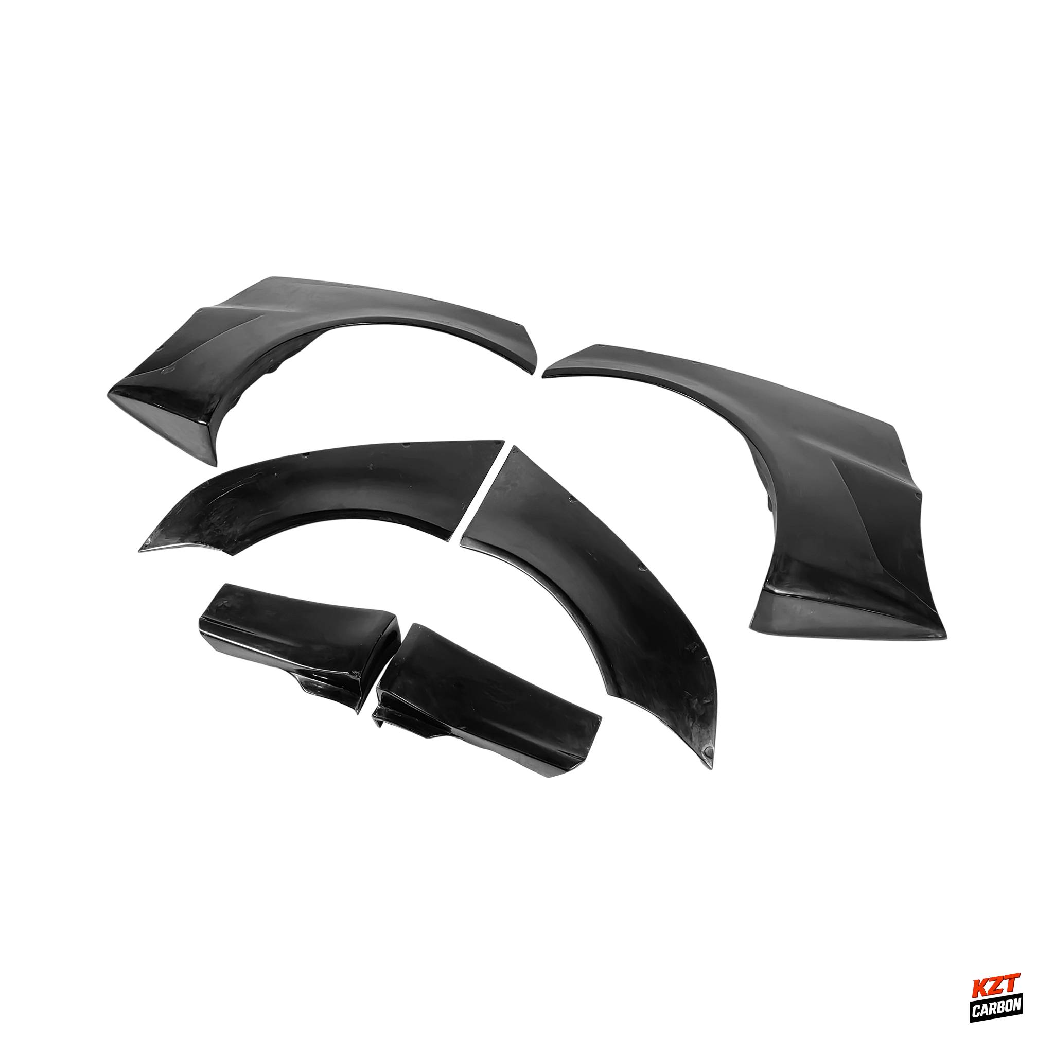 For Mitsubishi EVO 10 X CZ4A 07-16 VR Style Fiberglass Wide Rear Over Fender 6pc