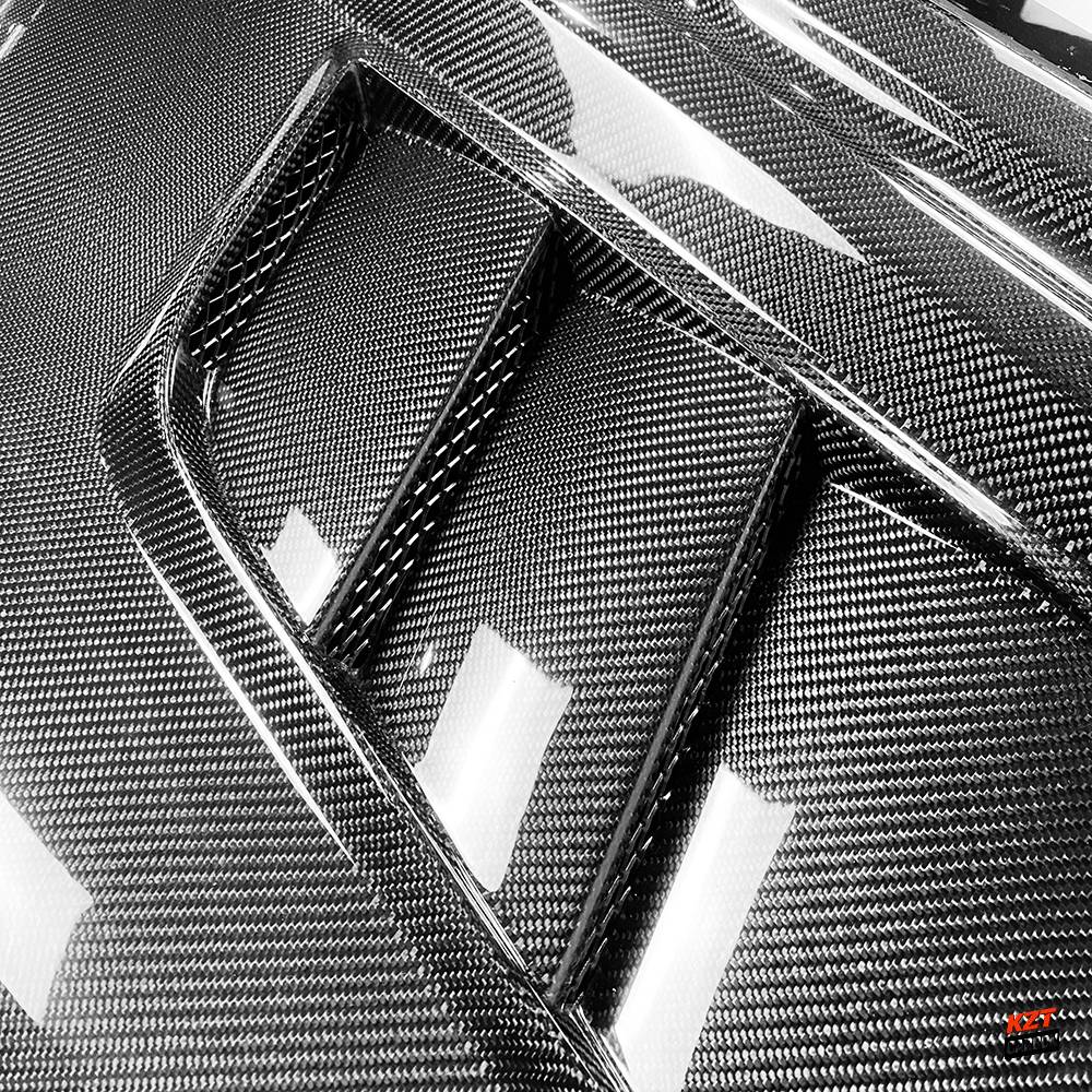 For Infiniti G37 Q40 4 Door Sedan 08-13 Carbon Fiber Clear Glass Vented Front Hood