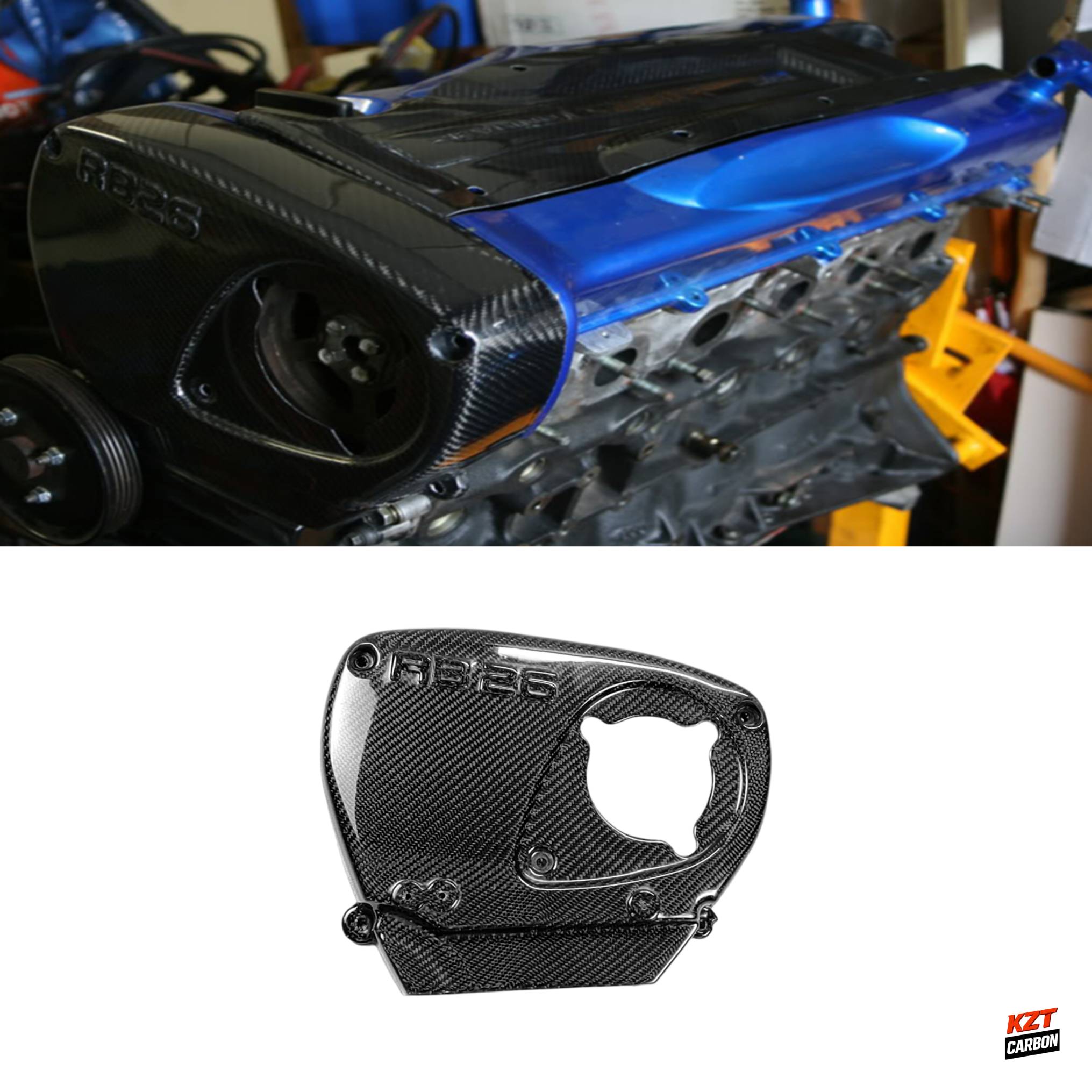 For Nissan Skyline R34 R33 Engine RB26 DETT Carbon Fiber Cam Cover Interior Kit
