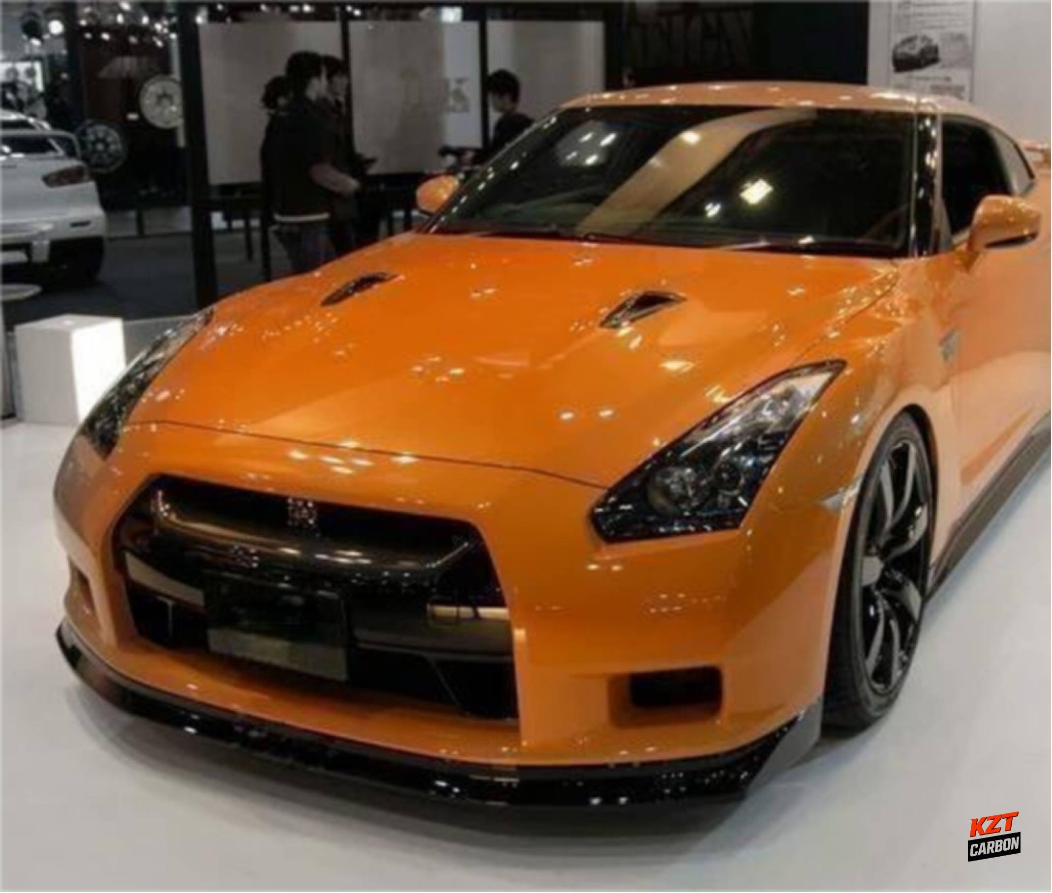 For Nissan R35 08-12 Only GTR ZL Style Carbon Fiber Front Bumper Bottom Lip