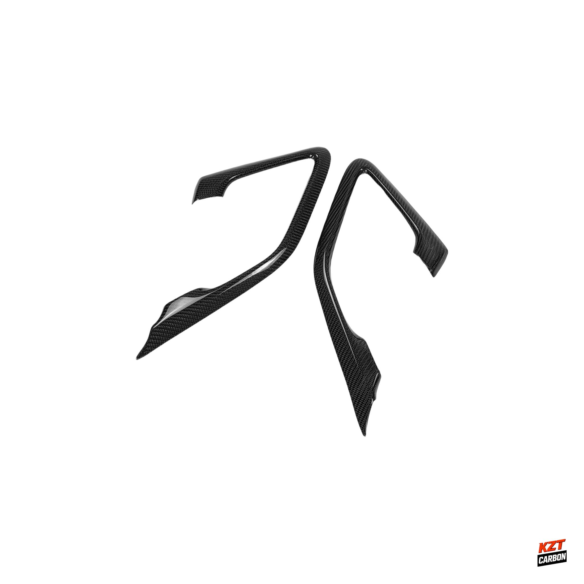 For Nissan GTR R35 (08-23) KZ Style Carbon Fiber Inner Door Pull Handle Surround