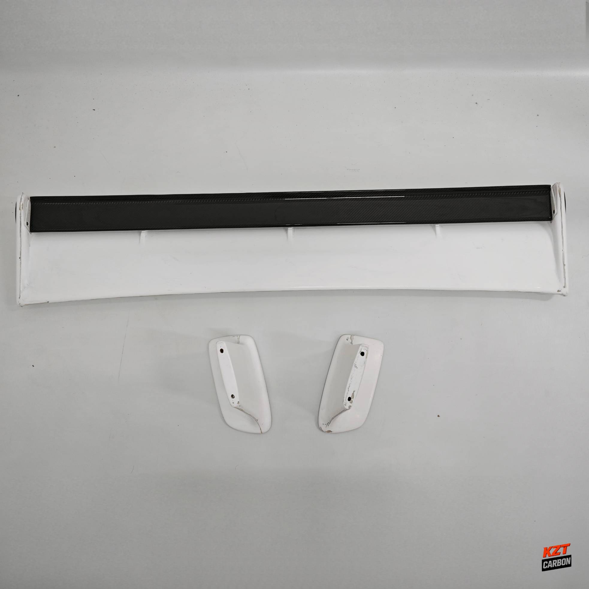 For Nissan Skyline R34 GTR OEM Spoiler with JUN High Spoiler Leg Partial Carbon Fiber (blade+caps)