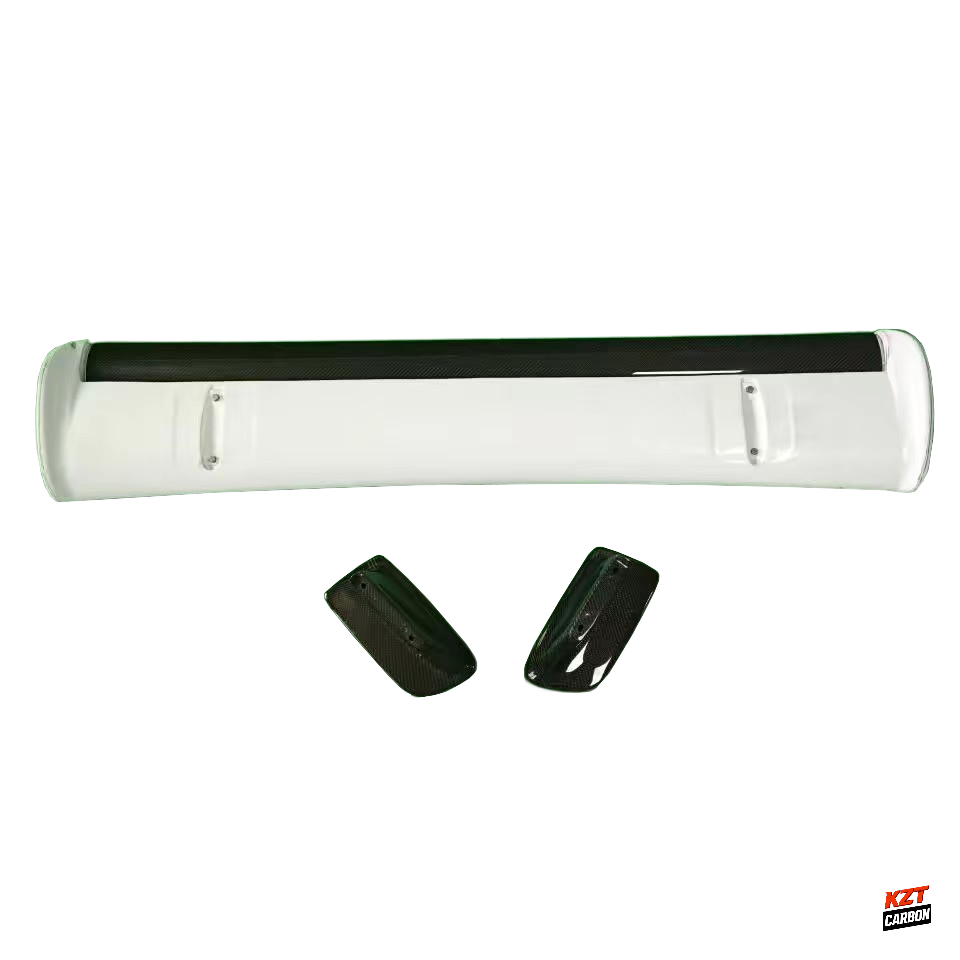 For Nissan Skyline R34 GTR GTT OE Style Trunk Spoiler Carbon In Blade & High Leg Partial Carbon Fiber (blade+caps+legs)