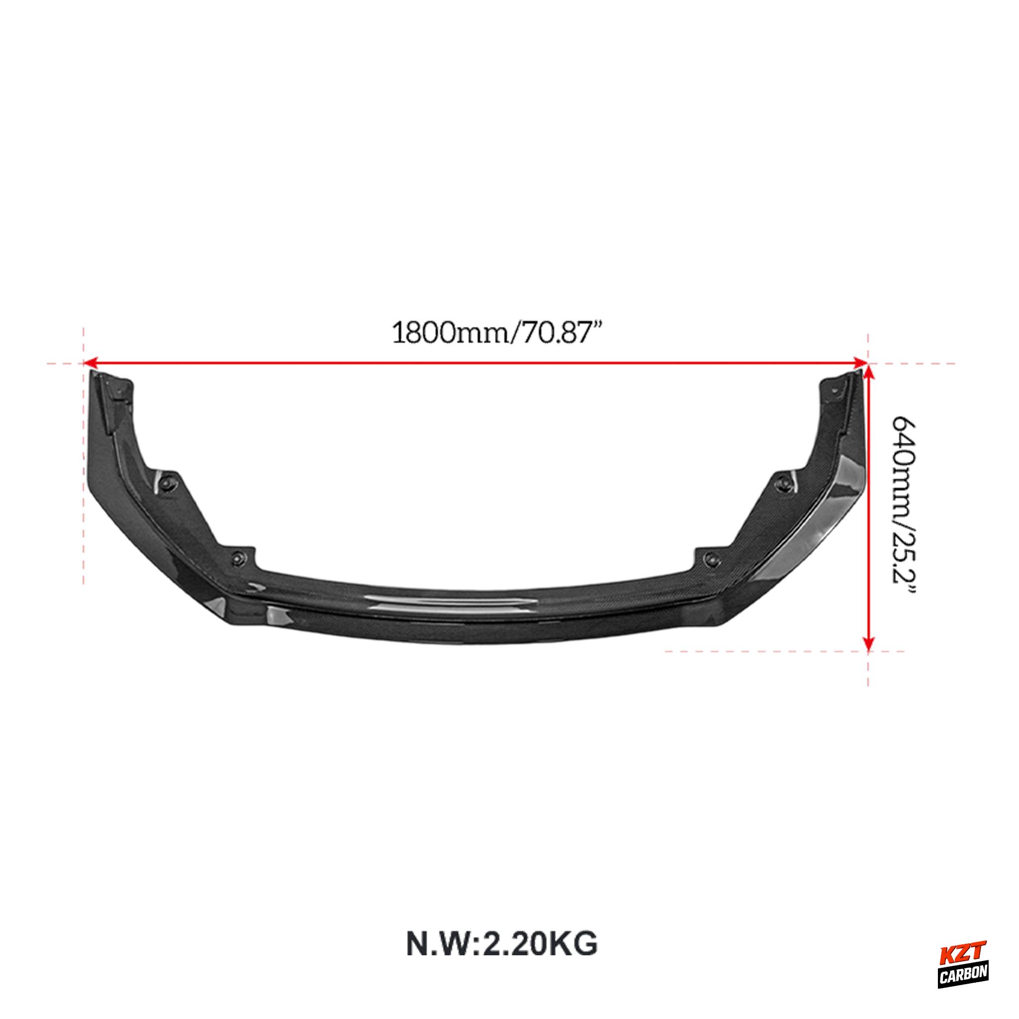 For Toyota 23-25 GR Corolla Carbon Fiber EPA Style Front Hood Bumper Lip