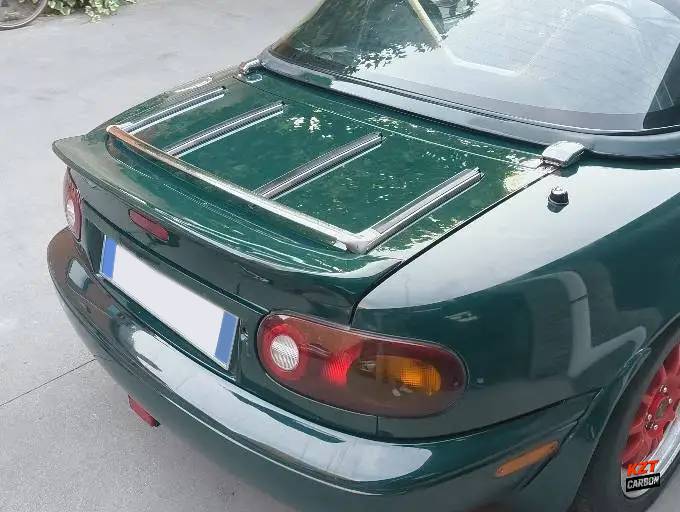 For Mazda MX5 NA MK1 Miata TR Ducktail Fiberglass Rear Trunk Spoiler Wing Lip
