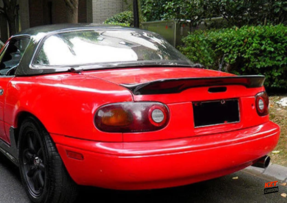 For Mazda MX5 NA MK1 Miata TR Ducktail Fiberglass Rear Trunk Spoiler Wing Lip