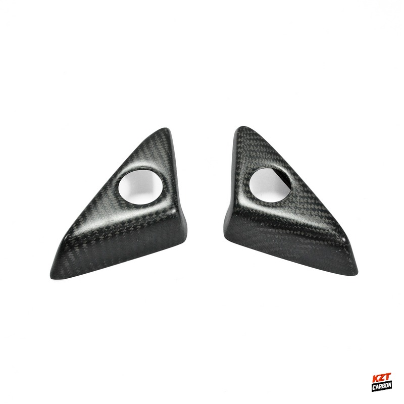 For Nissan GTR R35 08-21 KZ Matte Carbon Side Door Inner Panel Trinagle Cover
