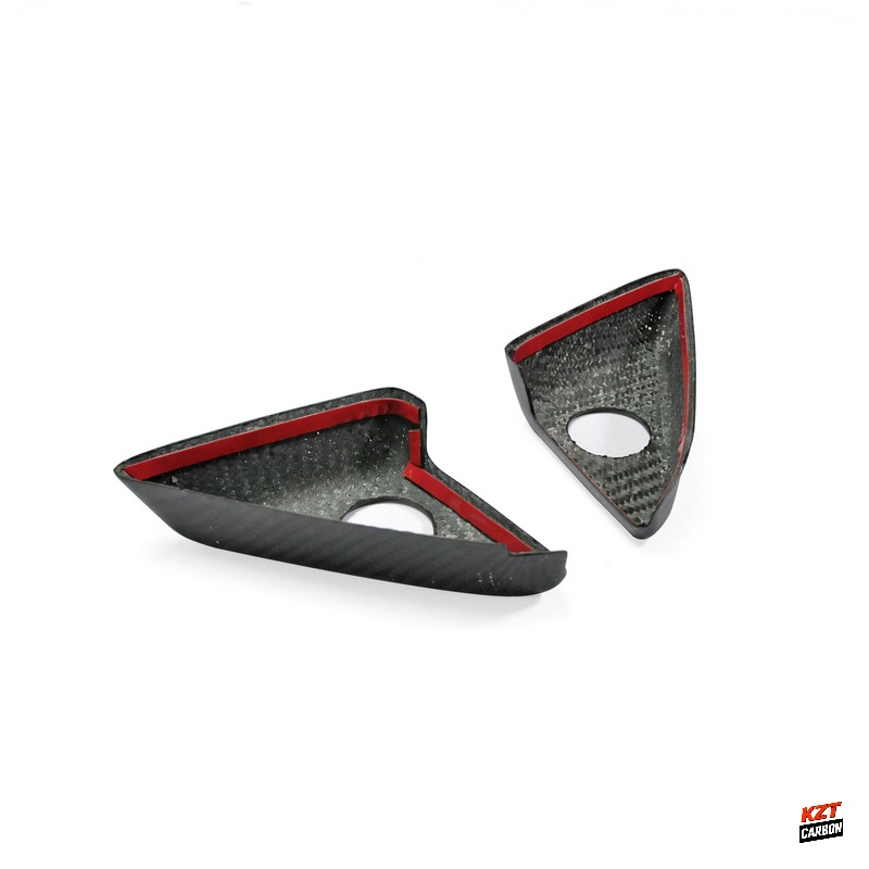 For Nissan GTR R35 08-21 KZ Matte Carbon Side Door Inner Panel Trinagle Cover