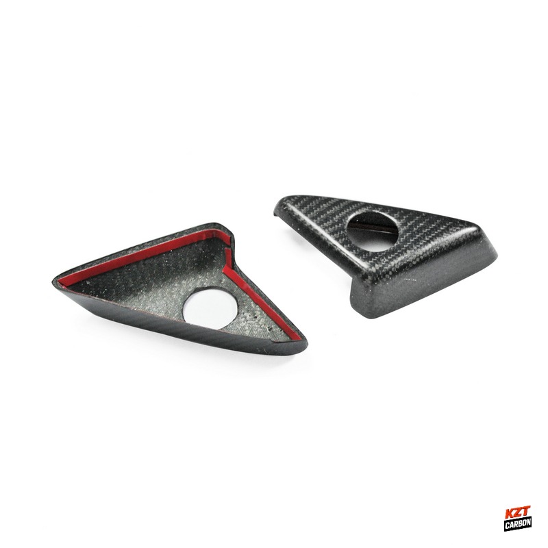 For Nissan GTR R35 08-21 KZ Matte Carbon Side Door Inner Panel Trinagle Cover