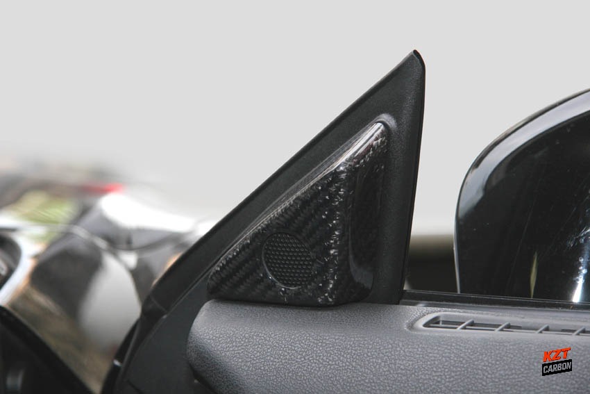 For Nissan GTR R35 08-21 KZ Matte Carbon Side Door Inner Panel Trinagle Cover