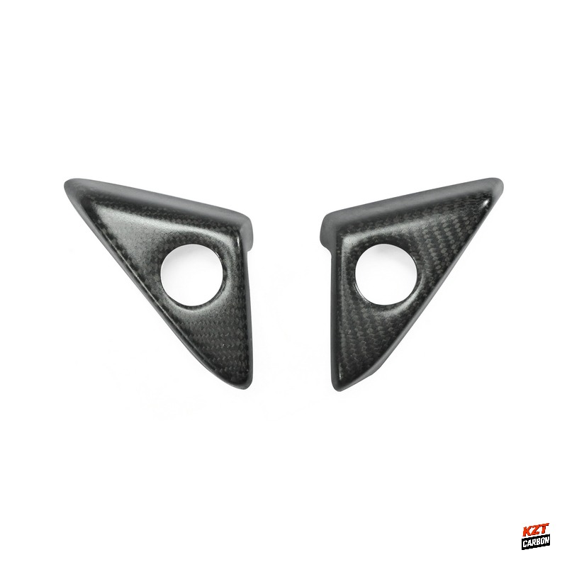 For Nissan GTR R35 08-21 KZ Matte Carbon Side Door Inner Panel Trinagle Cover