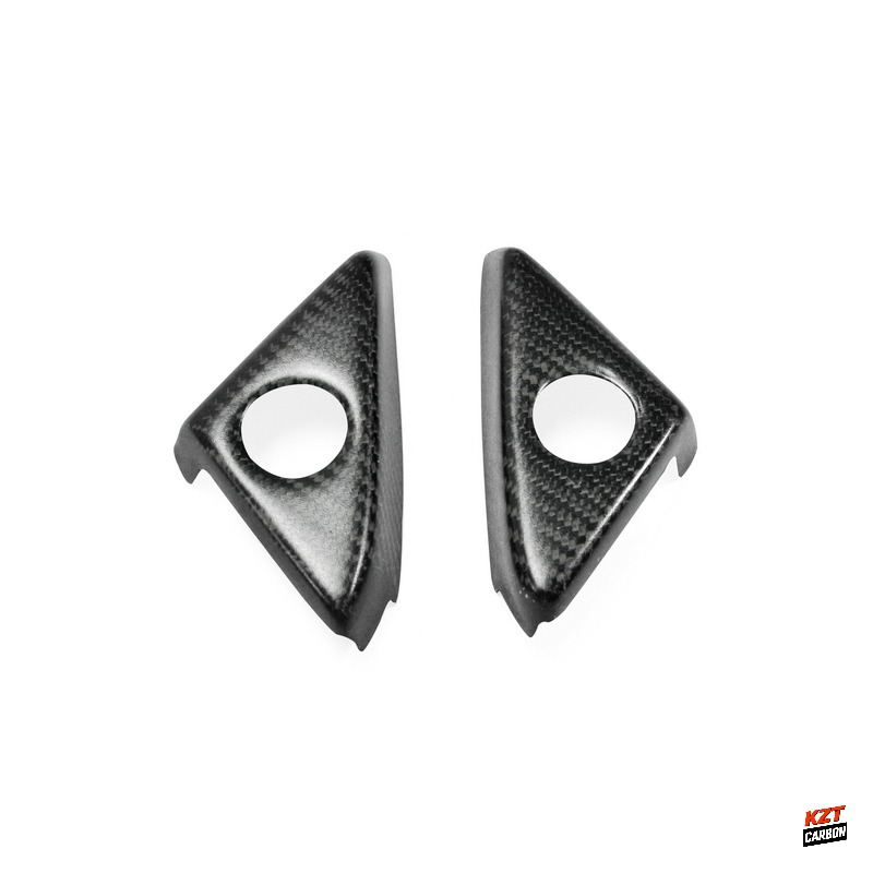 For Nissan GTR R35 08-21 KZ Matte Carbon Side Door Inner Panel Trinagle Cover