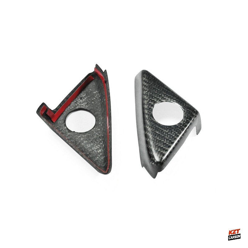 For Nissan GTR R35 08-21 KZ Matte Carbon Side Door Inner Panel Trinagle Cover