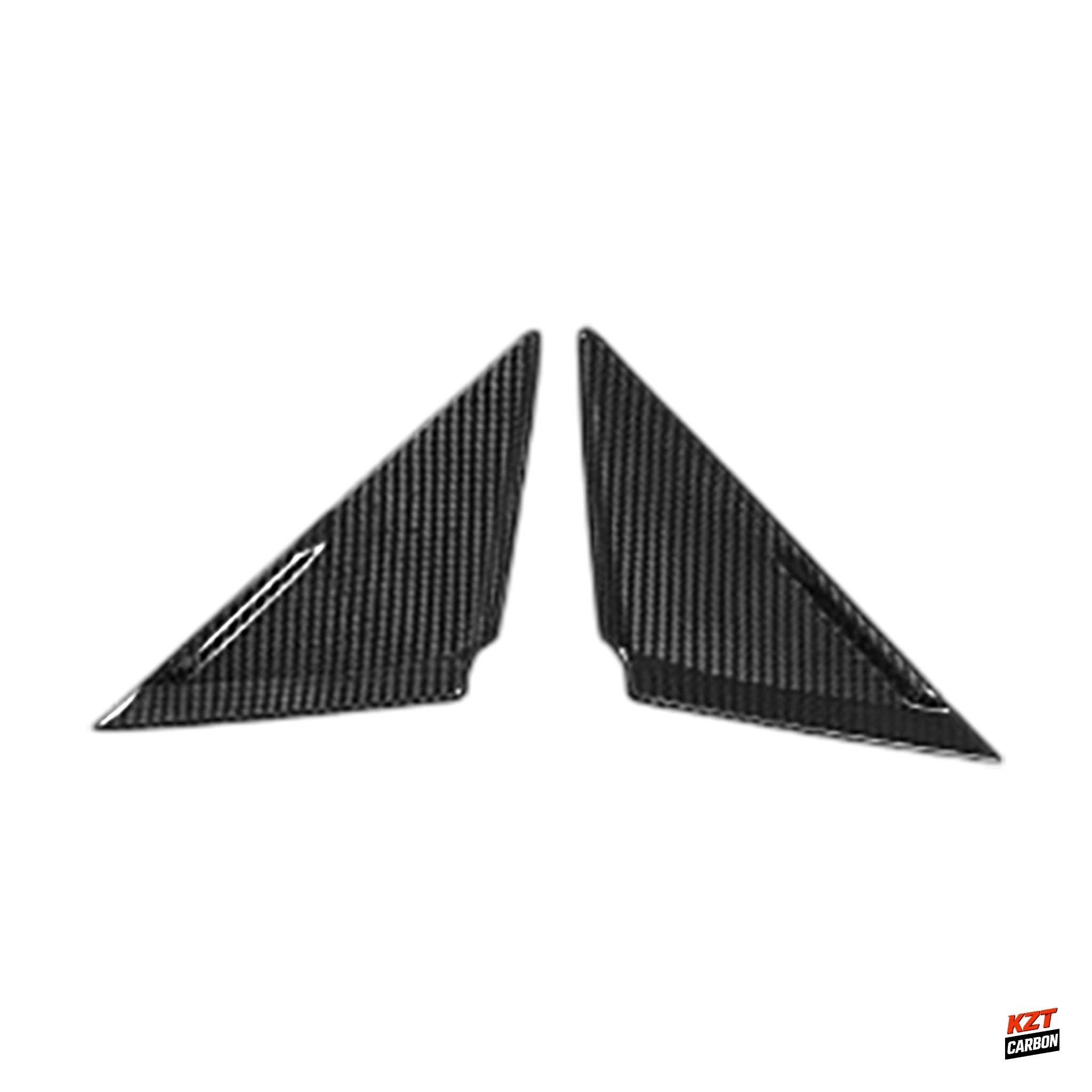 For Nissan GTR R35 07-16 Dry Carbon OE Style Interior A-Pillar Triangle Panel