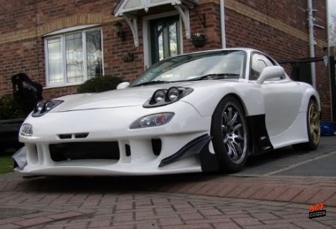 For Mazda RX7 FD3S RE-GT Style Carbon Fiber Front Bumper Bottom Lip Diffuser