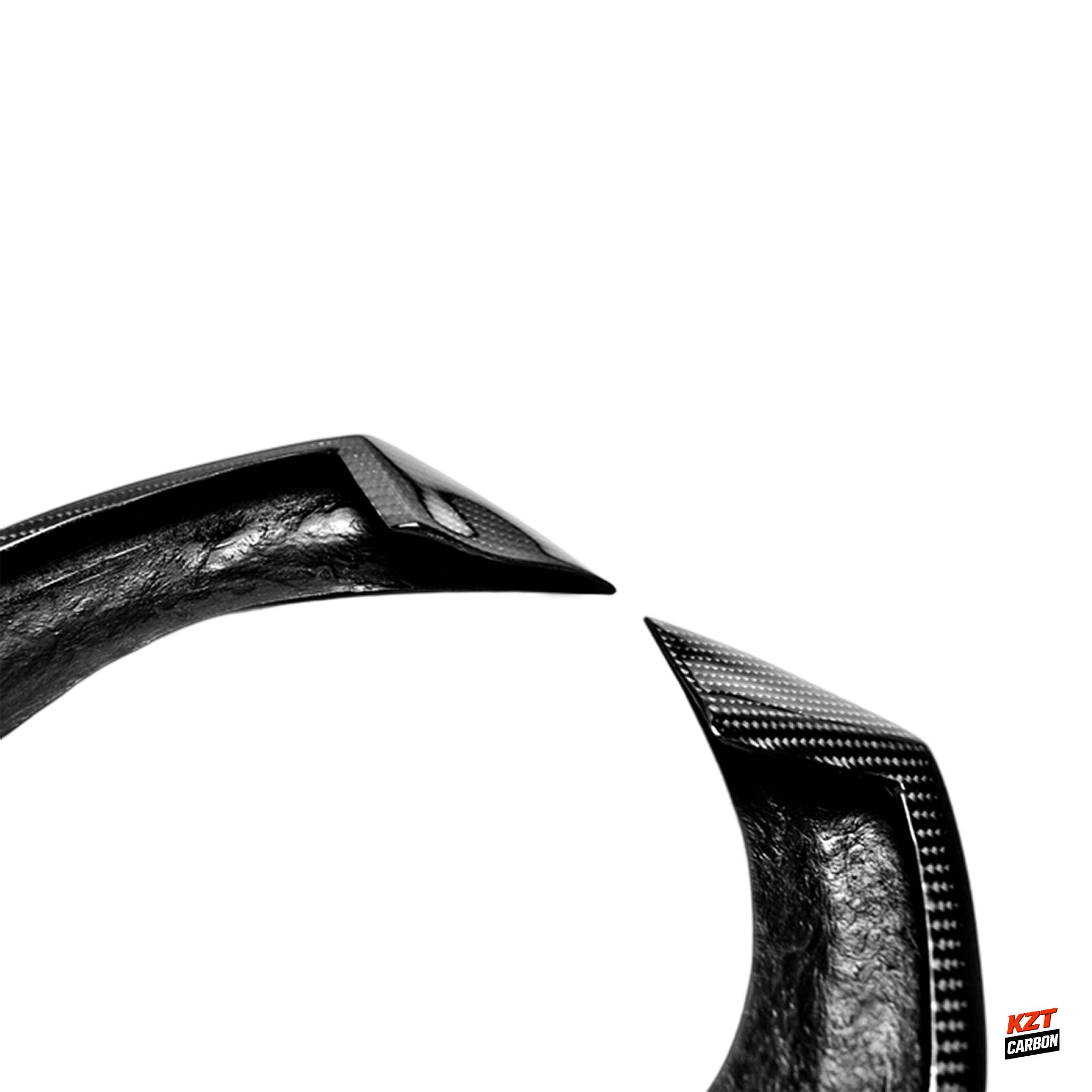 For Mitsubishi Evolution EVO 8 9 03-07 MR Carbon Rear Bumper Spat Extensions
