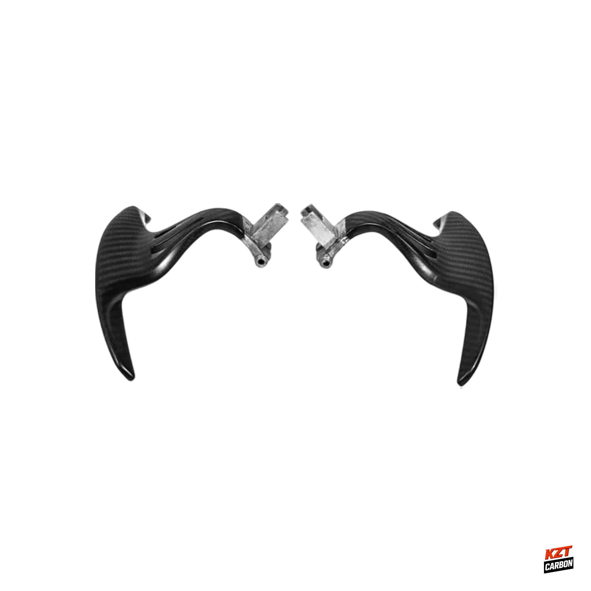 For Nissan GTR R35 CBA DBA 07-16 2X2 Matte Carbon Steering Wheel Shifter Paddle
