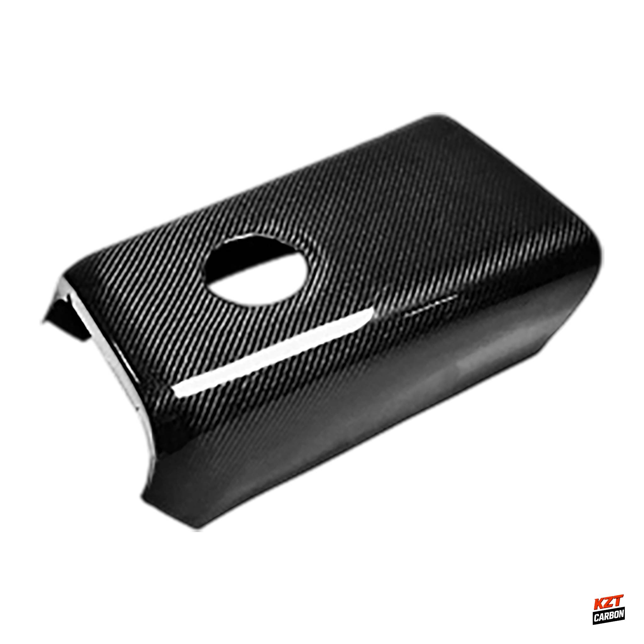 For Nissan GTR R35 CBA DBA 07-16 Dry Carbon OE Style Rear Seat Cup Holder Cover