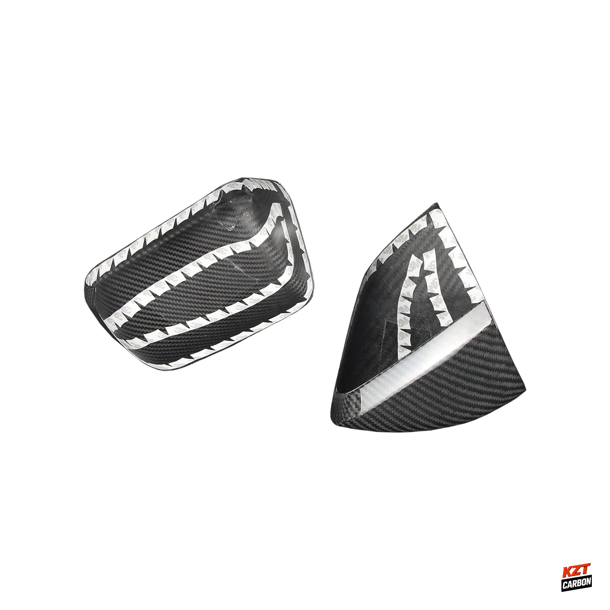 For Ford Mustang 2015-23 (NO Mirror LED) Dry Carbon OE Side Rear Mirror Covers
