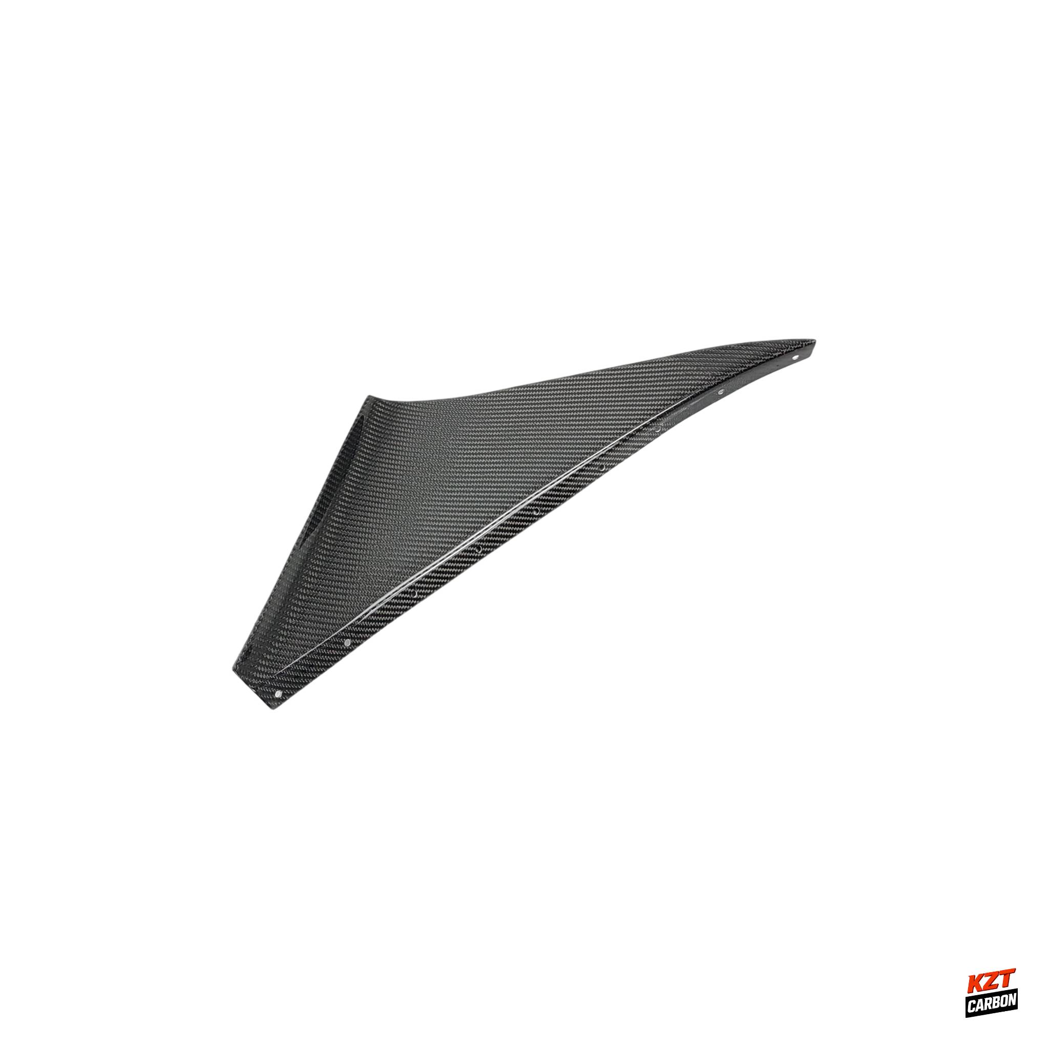 For 93-98 Supra MK4 JZA80 KZ Style Carbon Fiber Front Bumper Canards 2pcs