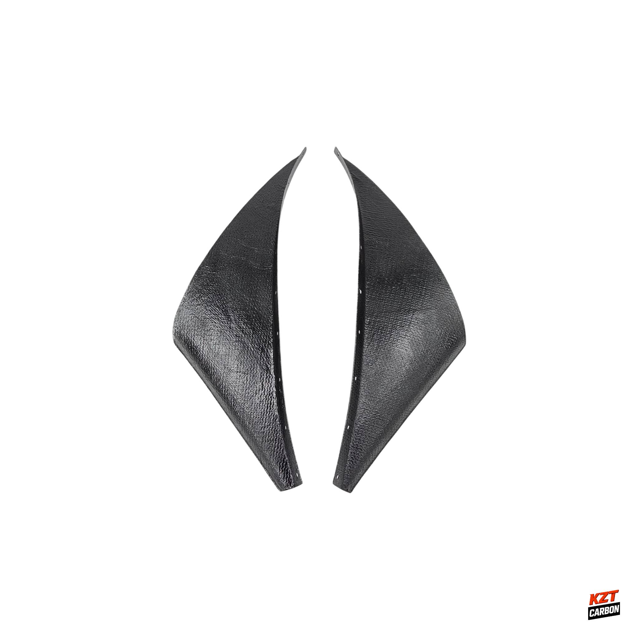 For 93-98 Supra MK4 JZA80 KZ Style Carbon Fiber Front Bumper Canards 2pcs