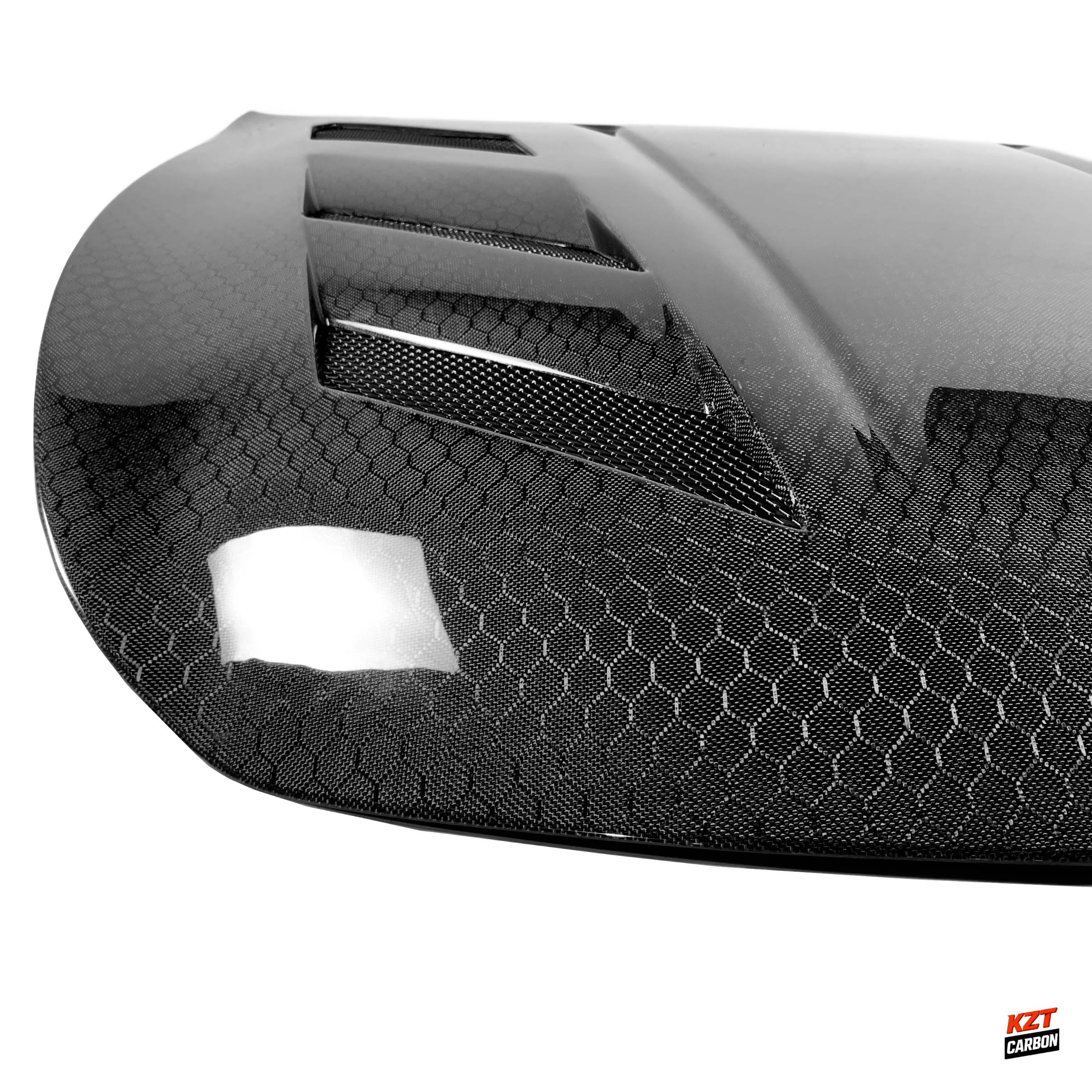 For Infiniti G37 Q40 2 Door Coupe 2008-13 Honeycomb Carbon Fiber KZ Style Hood