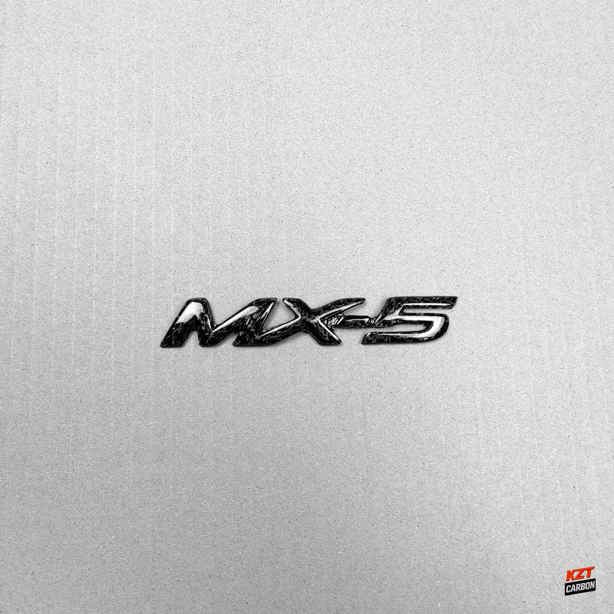 For Mazda Miata MX-5 MX5 NA NB NC ND KZ Style Carbon Fiber Logo Badge Emblem