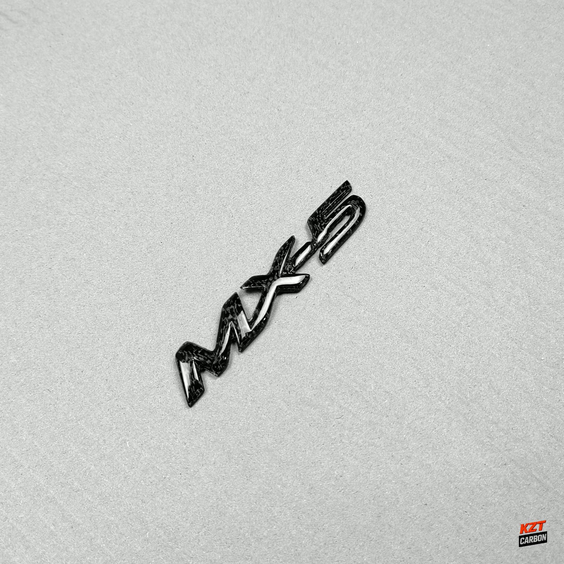 For Mazda Miata MX-5 MX5 NA NB NC ND KZ Style Carbon Fiber Logo Badge Emblem
