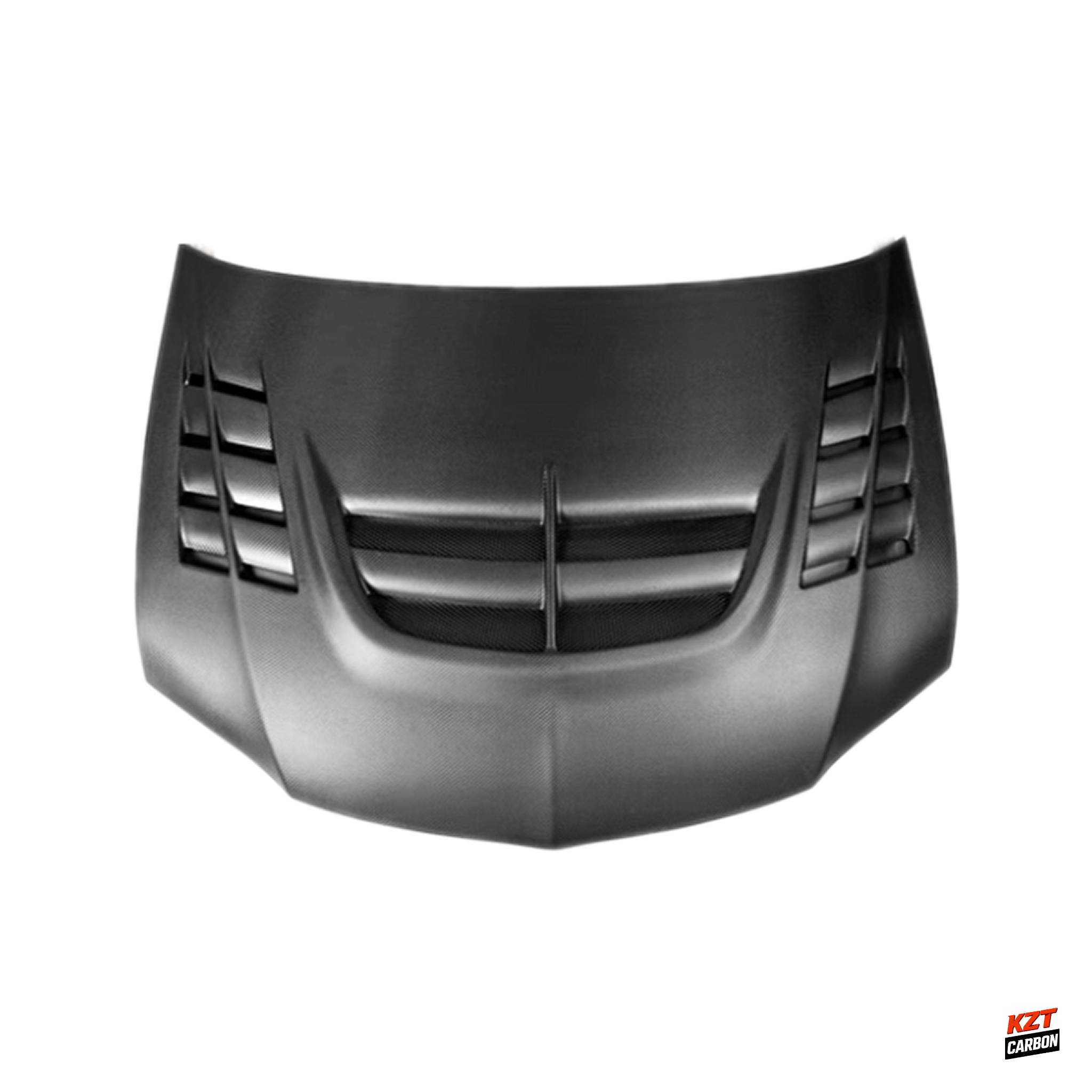 For Mitsubishi Evolution EVO 7 8 9 01-07 Matte Carbon VTX Front Vented Hood