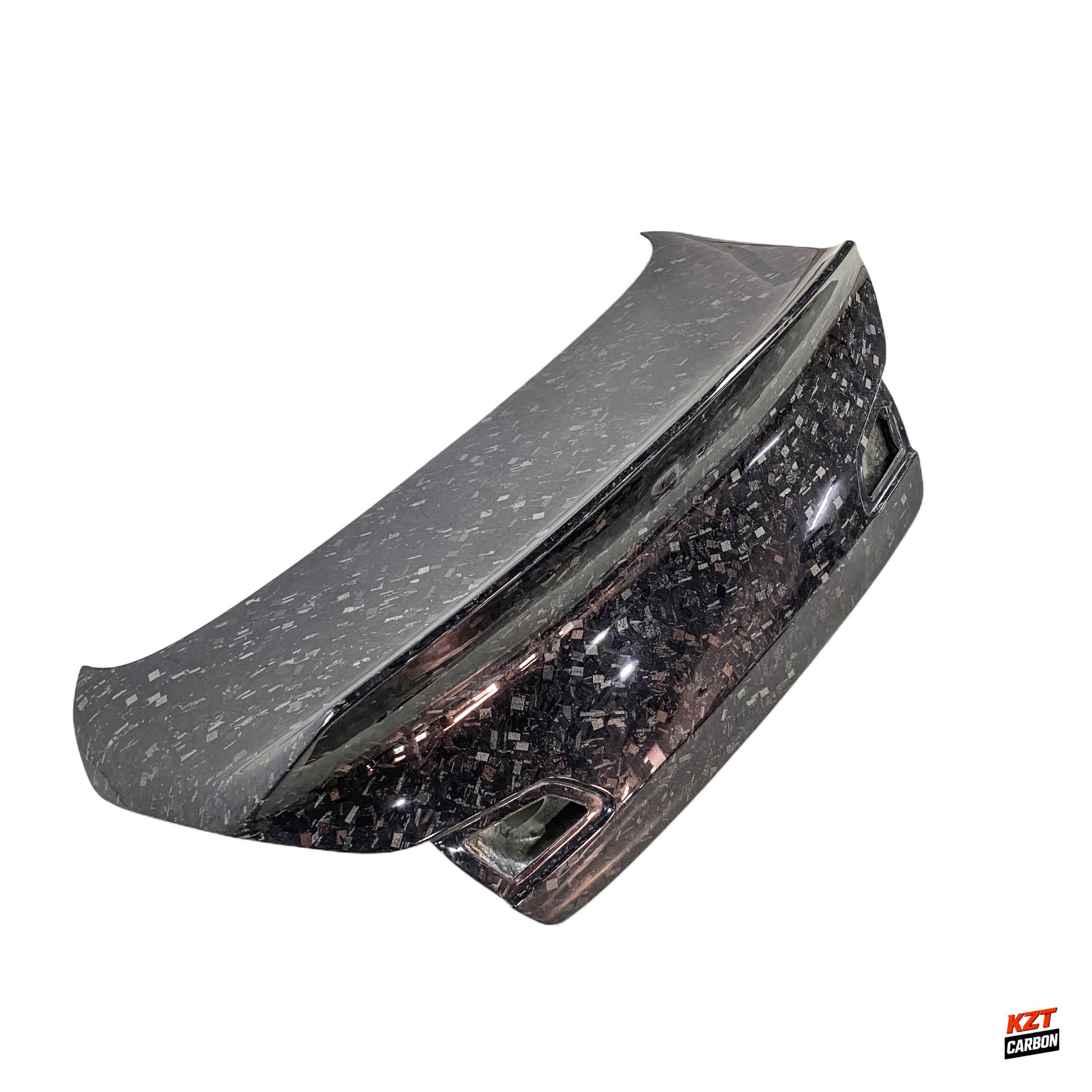 For Infiniti G37 Q40 4 Door Sedan 08-13 Forged Carbon HT Style Rear Trunk (With Camera Hole)