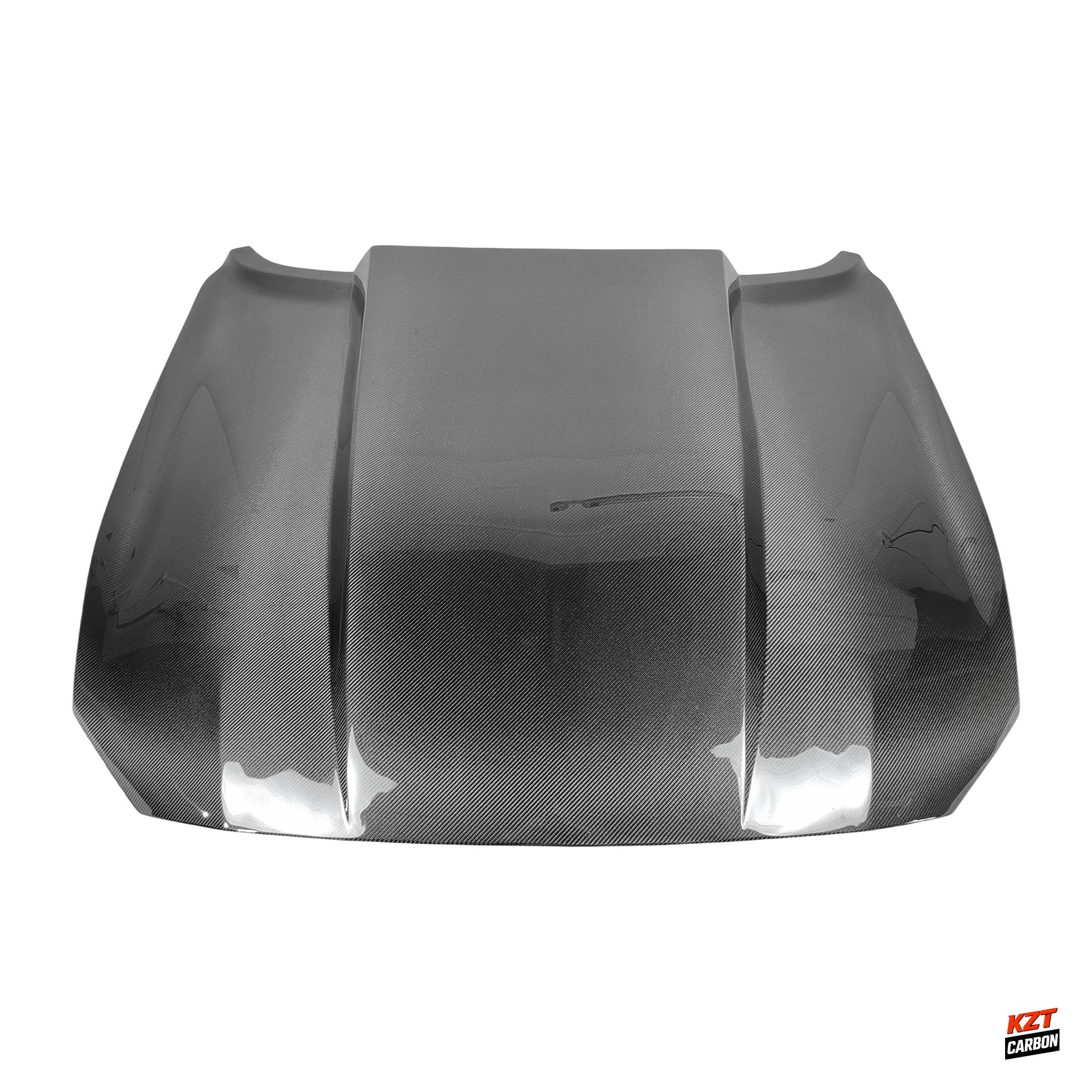 For Ford Mustang 2Dr 18-23 Only Carbon Supercharged Front Vented Cooling Hood
