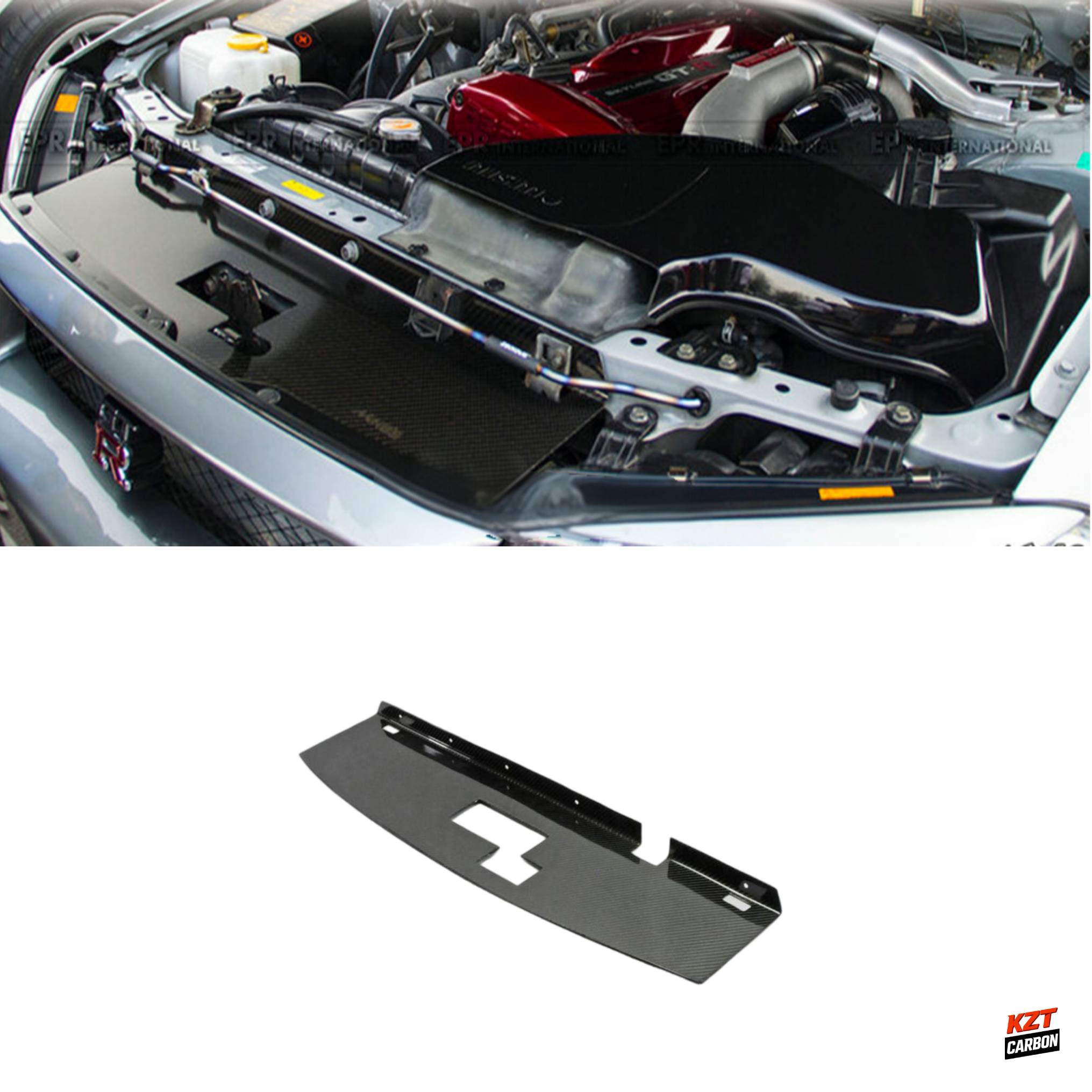 For Nissan Skyline R34 GTR Carbon Fiber Cooling Slam Panel