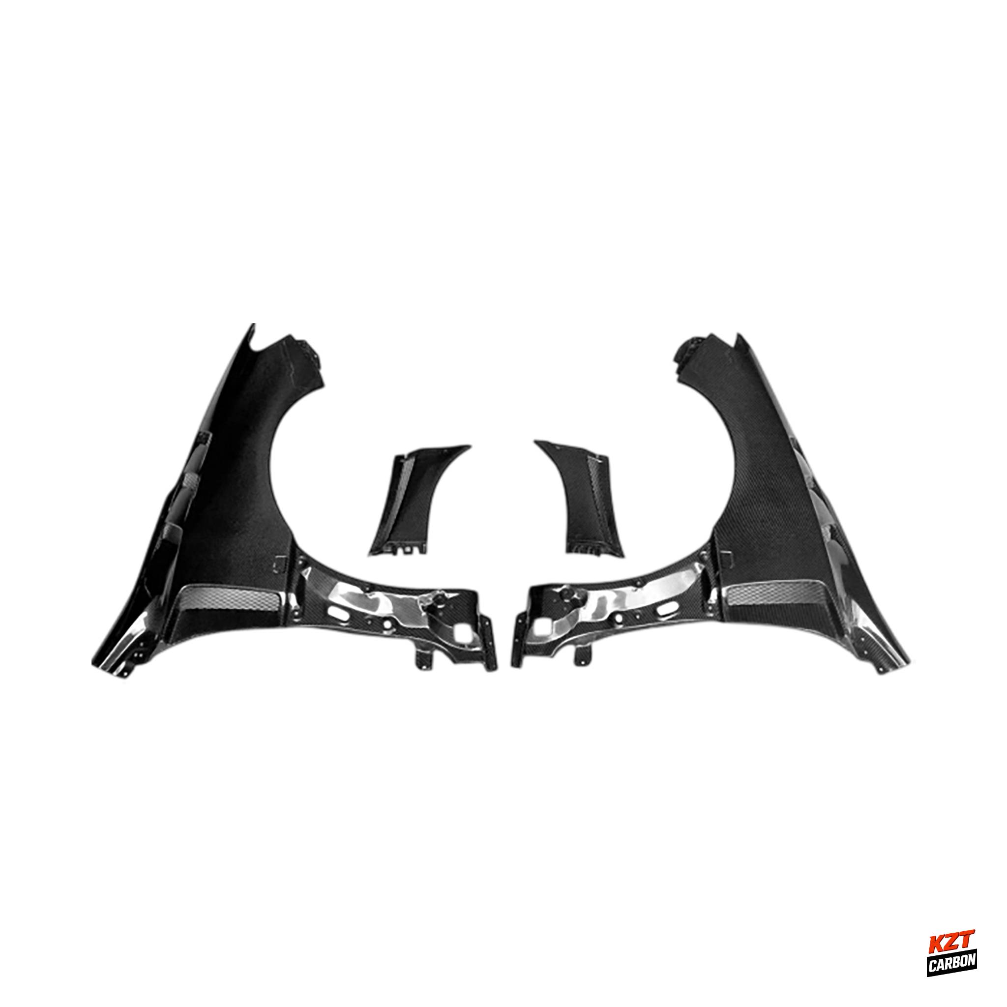 For Subaru WRX STI VA Sedan 15-21 Carbon XSJ Style Front Bumper Side Fender Pair