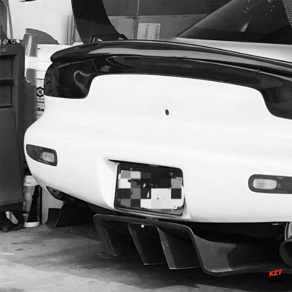 For Mazda RX7 FD3S RE Style Carbon Fiber Rear Diffuser Only Side Spats 2pcs