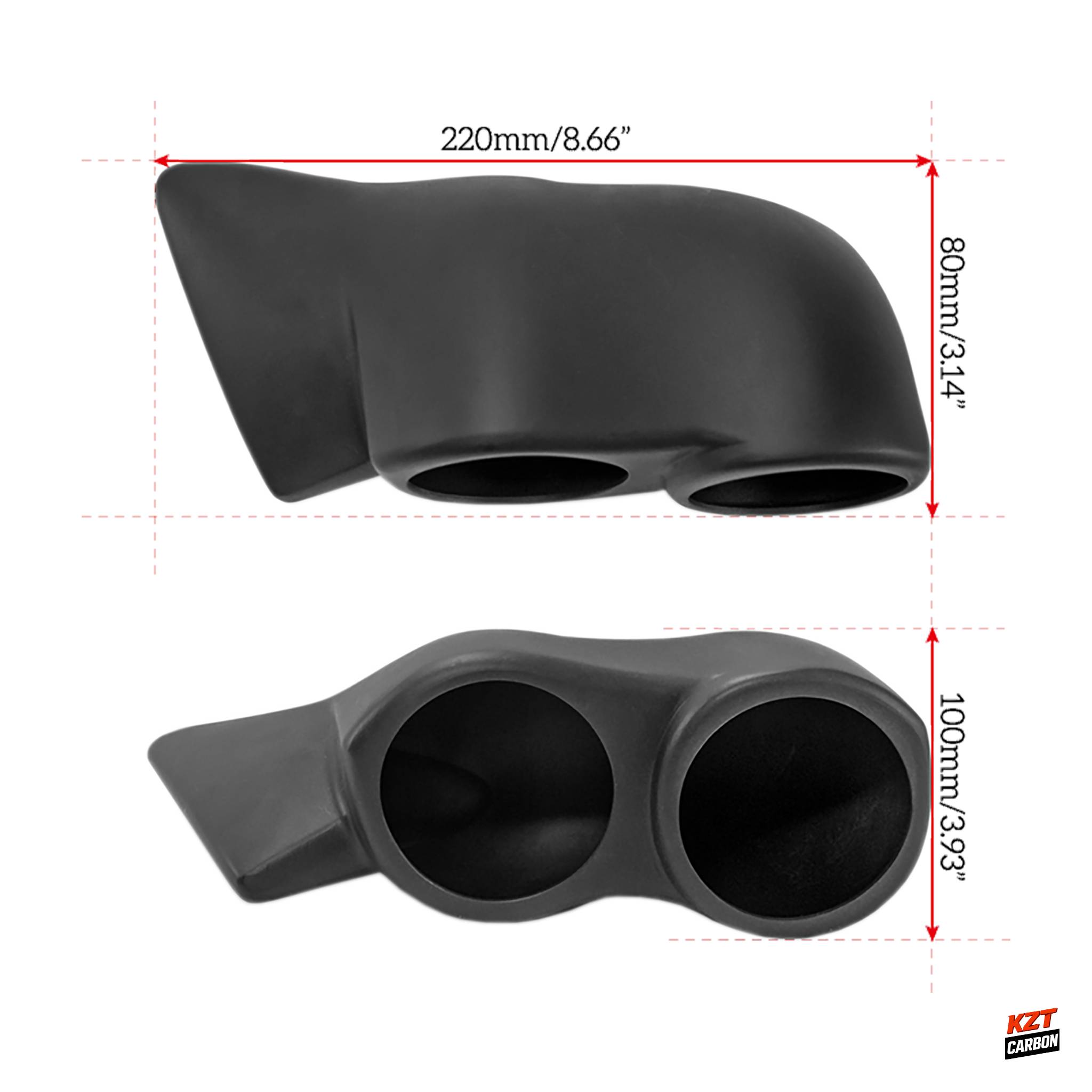 For Honda Civic FK7 FK8 Type R EPR Type B 60mm Double Gauge Pod Cover ABS