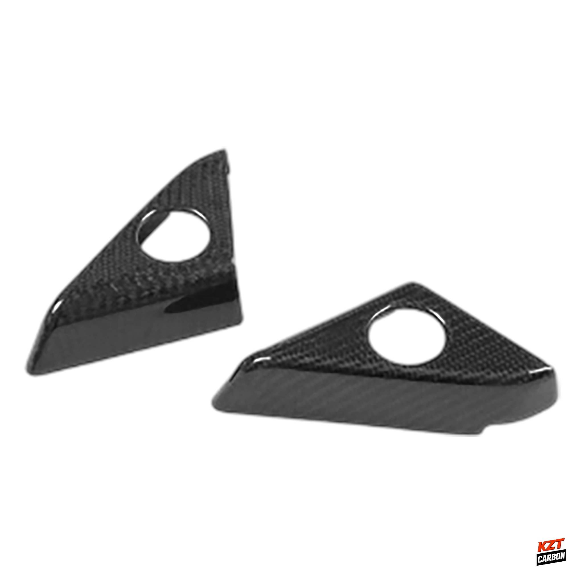 For Nissan GTR R35 07-16 Dry Carbon Fiber OE Style Door Speaker Surround Cover