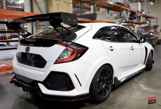 For Honda Civic Type R FK8 2017-21 Carbon AP300 Style Rear Trunk GT Spoiler Wing