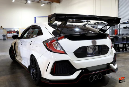 For Honda Civic Type R FK8 2017-21 Carbon AP300 Style Rear Trunk GT Spoiler Wing