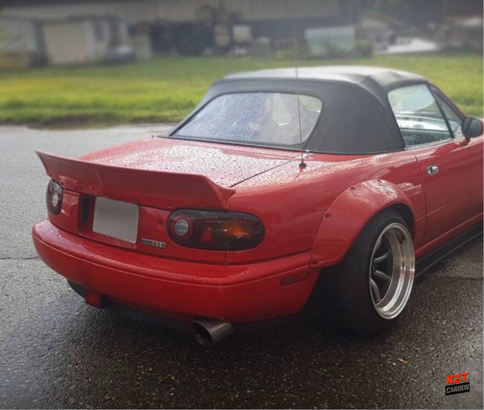 For Mazda MX5 1989-97 NA Miata Roadster R Bunny Fiberglass Rear Spoiler Wing