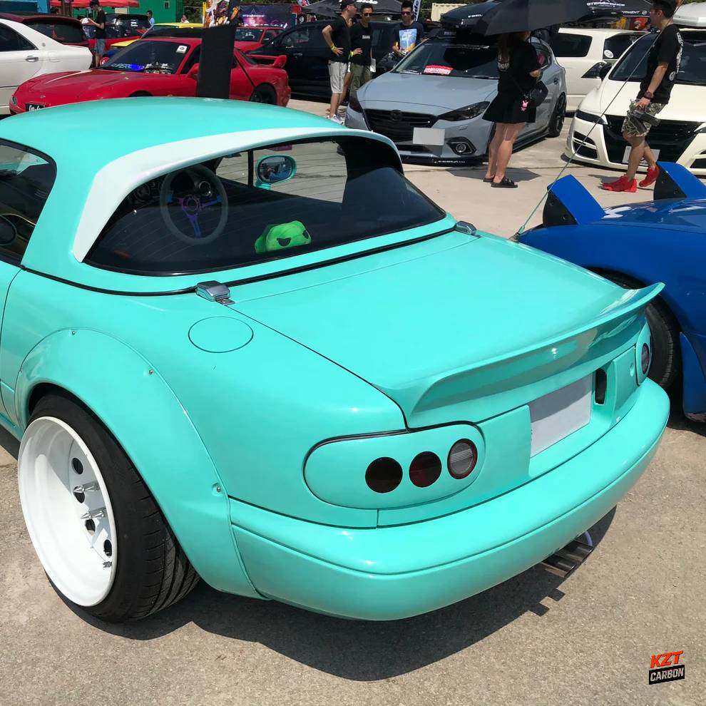 For Mazda MX5 1989-97 NA Miata Roadster R Bunny Fiberglass Rear Spoiler Wing