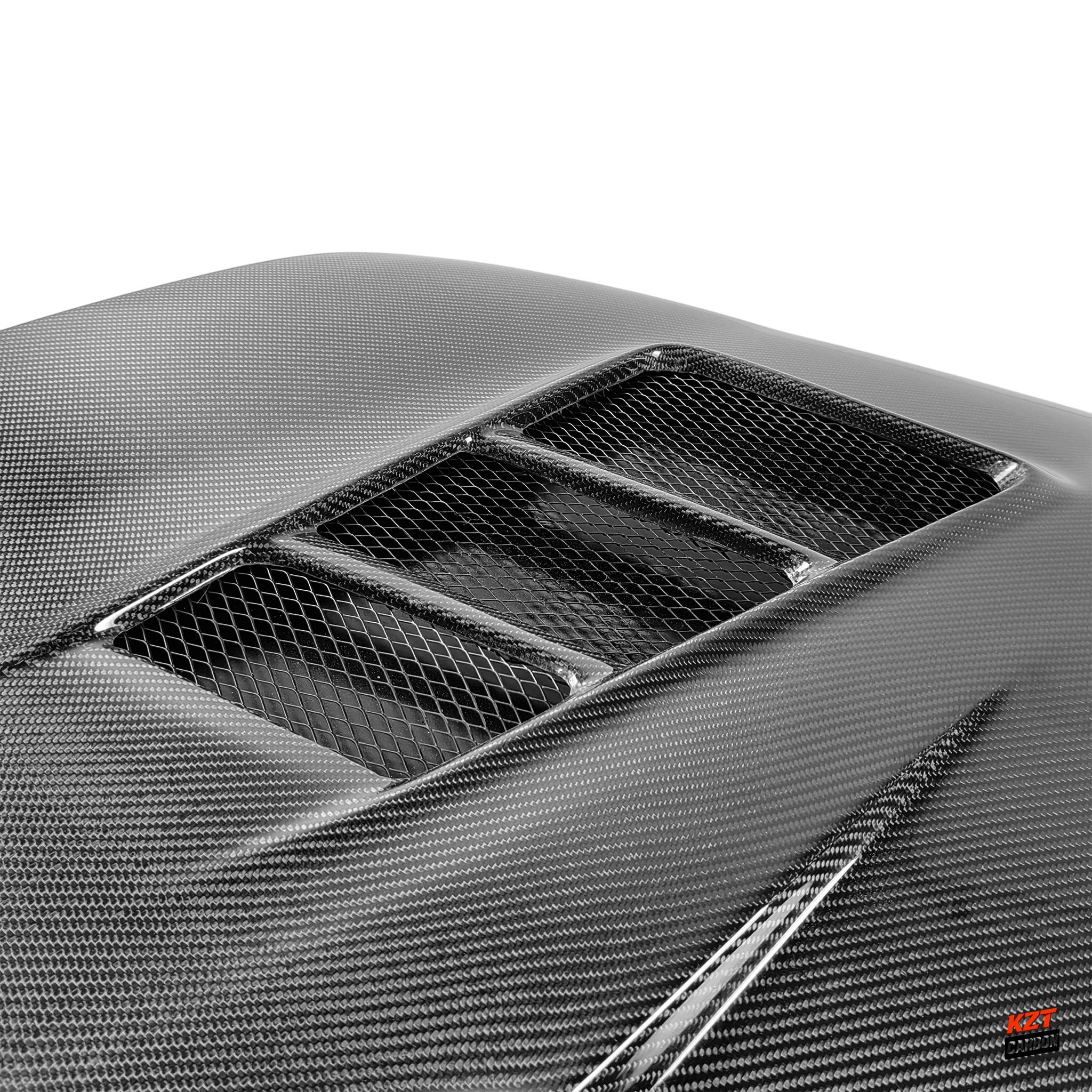 For Subaru Impreza GD 2001-07 WRX STI Carbon M Type Front Vented Cooling Hood