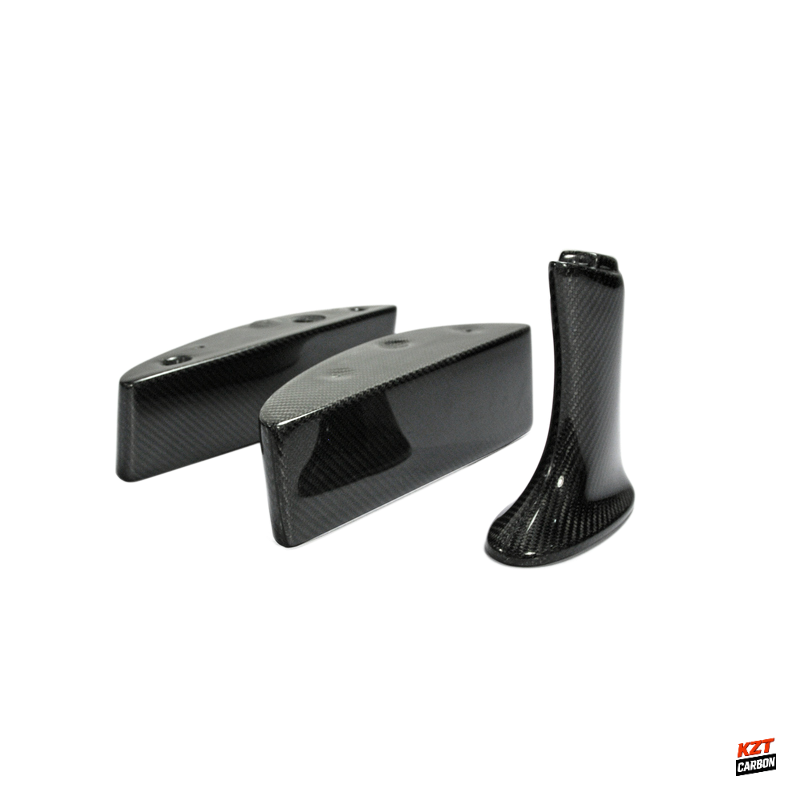For 2008-2023 Nissan GTR R35 OEM Style Rear Trunk Spoiler Stand Base 3PCS