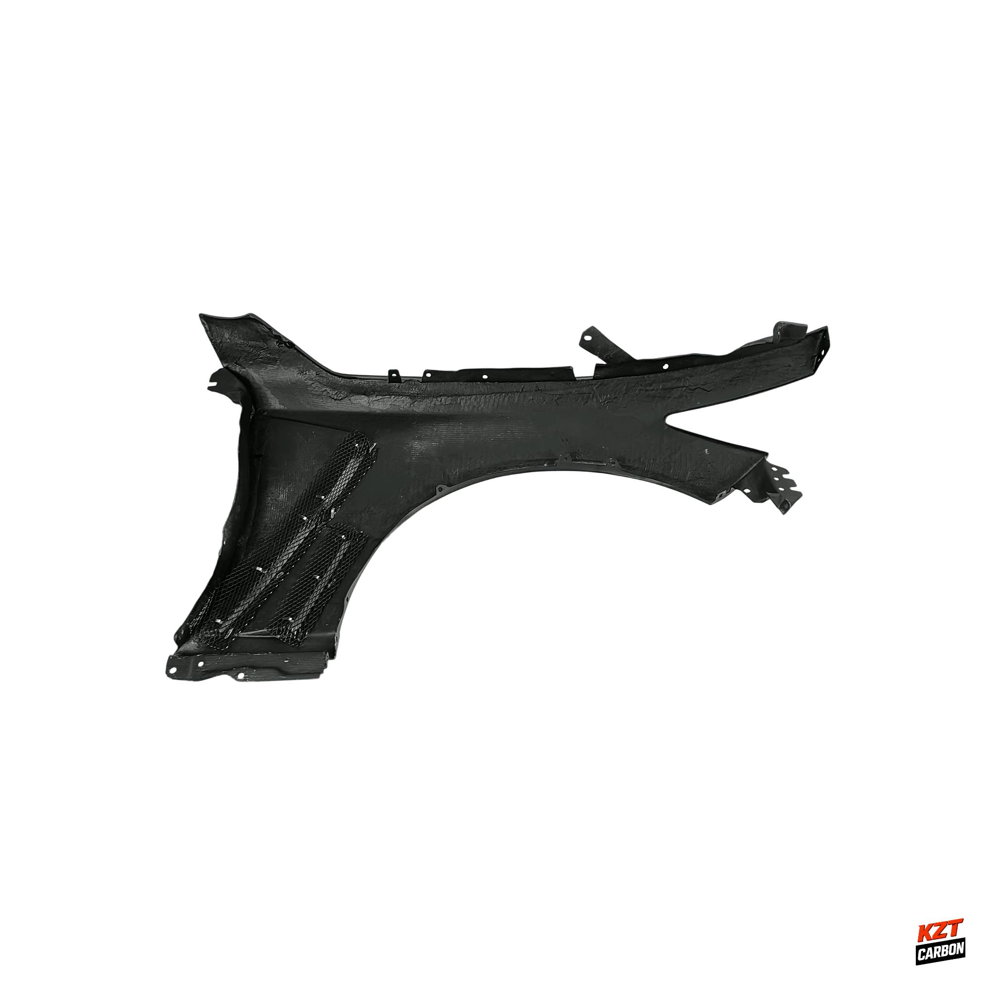 For Infiniti Q50 2013-24 KZ Style Fiberglass Unpaint Front Bumper Fender Pair