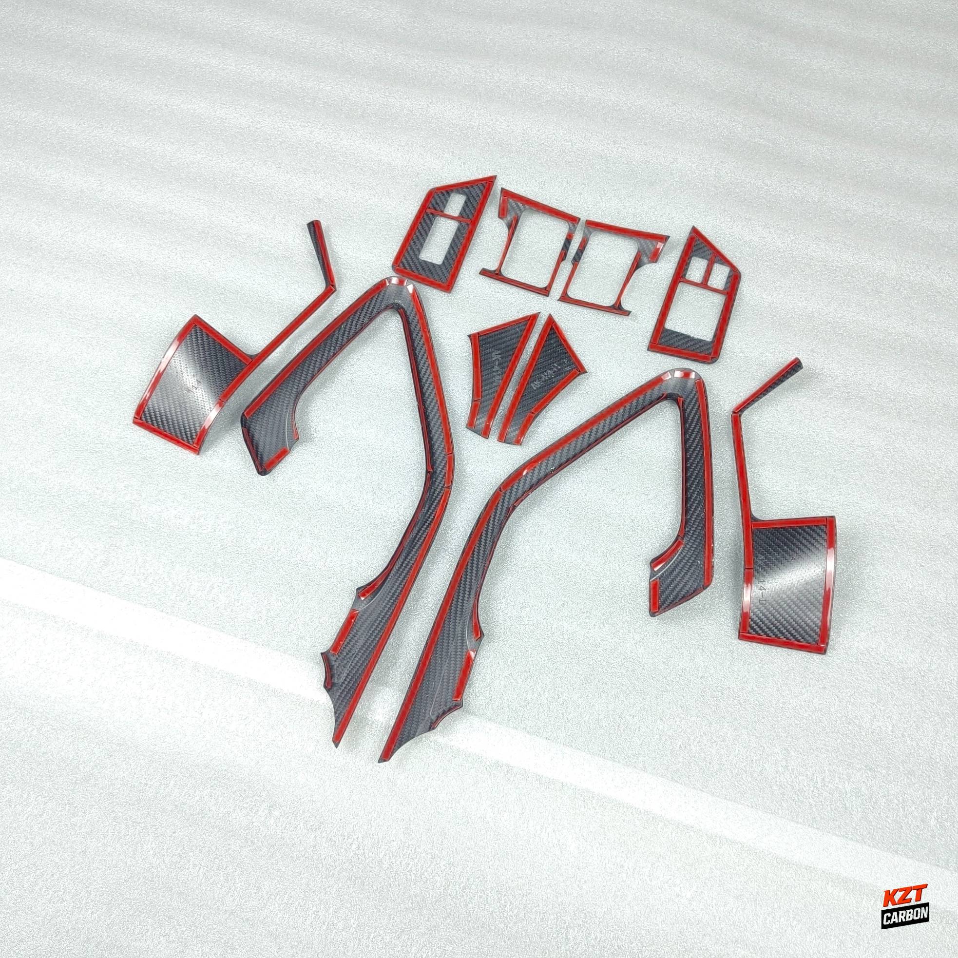 For Nissan R35 GTR 2009-2016(LHD Only) Interior Trim Panel Kits 10pcs Dry Carbon