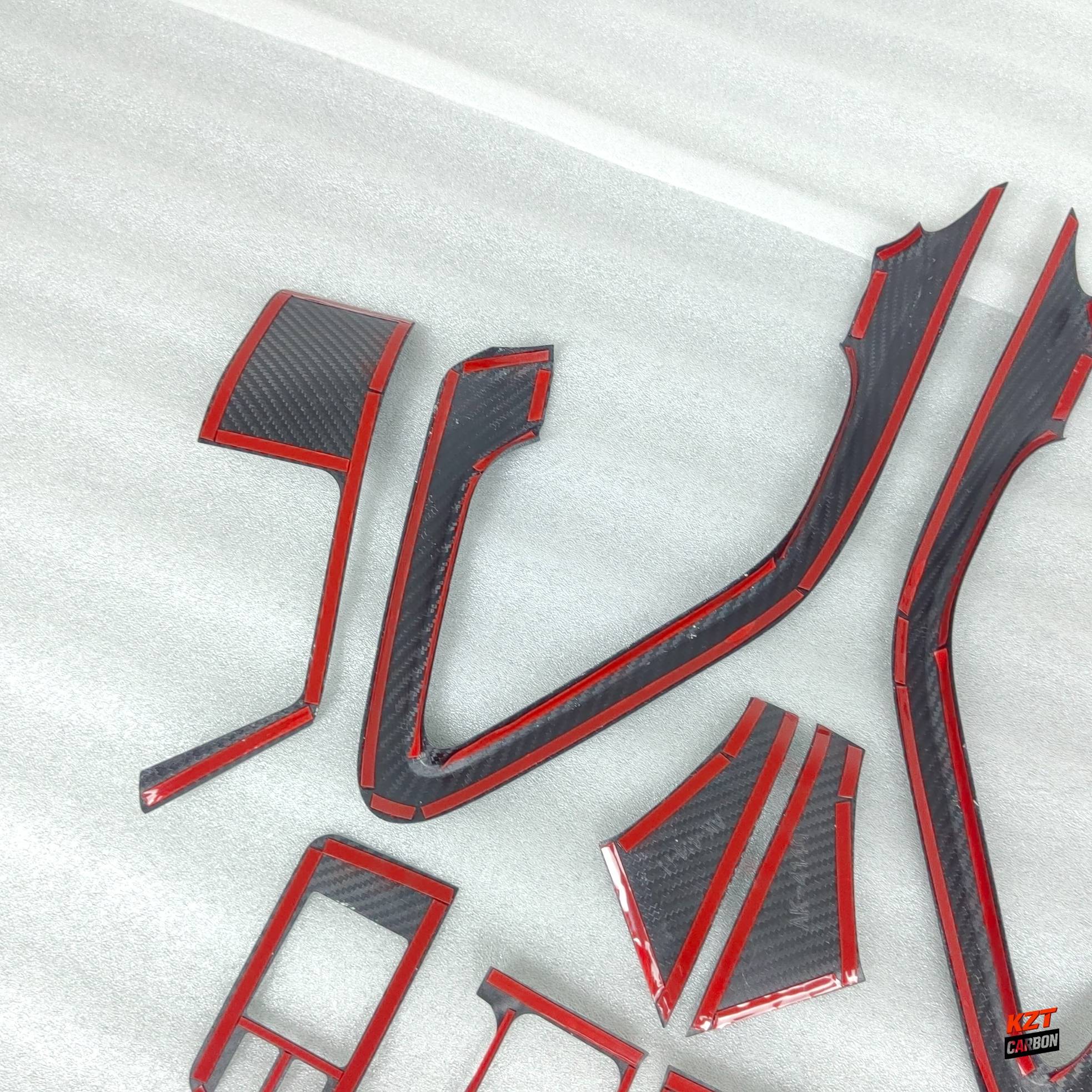 For Nissan R35 GTR 2009-2016(LHD Only) Interior Trim Panel Kits 10pcs Dry Carbon