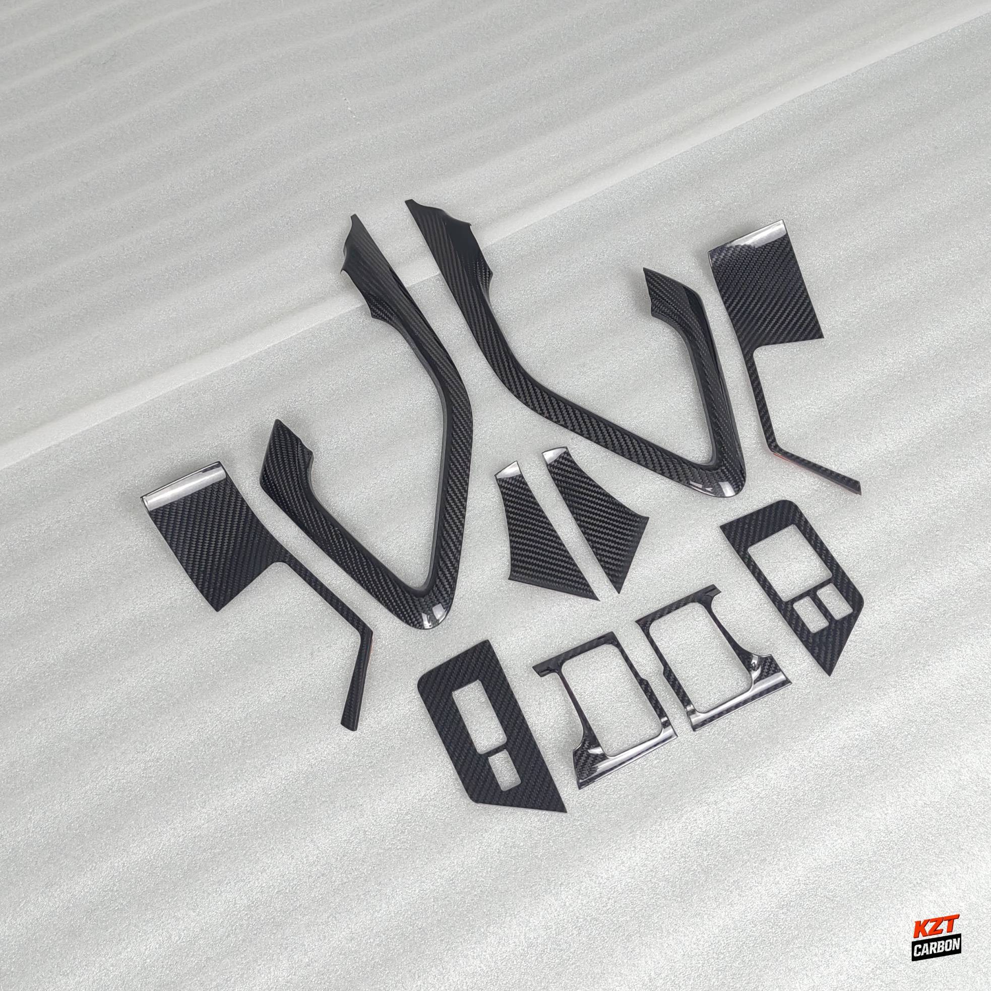 For Nissan R35 GTR 2009-2016(LHD Only) Interior Trim Panel Kits 10pcs Dry Carbon