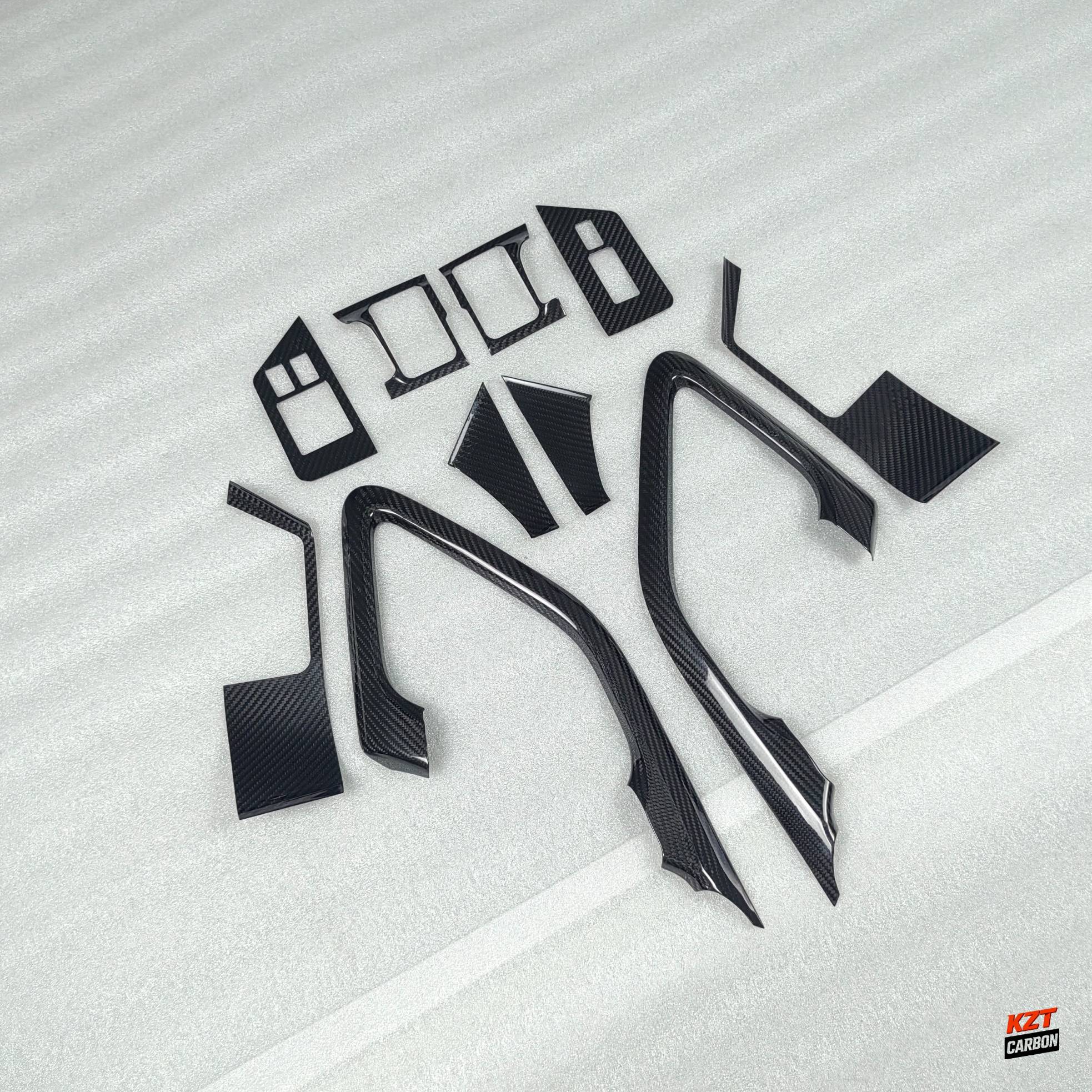 For Nissan R35 GTR 2009-2016(LHD Only) Interior Trim Panel Kits 10pcs Dry Carbon