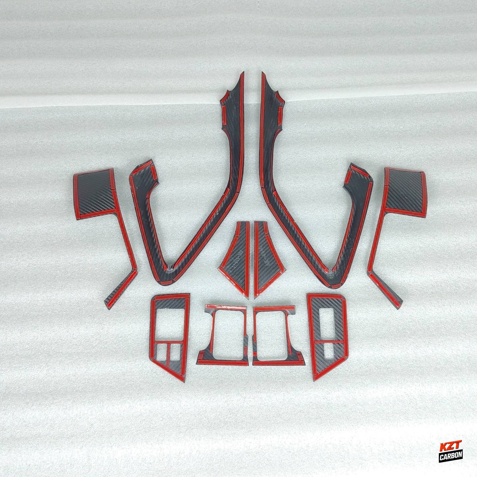For Nissan R35 GTR 2009-2016(LHD Only) Interior Trim Panel Kits 10pcs Dry Carbon