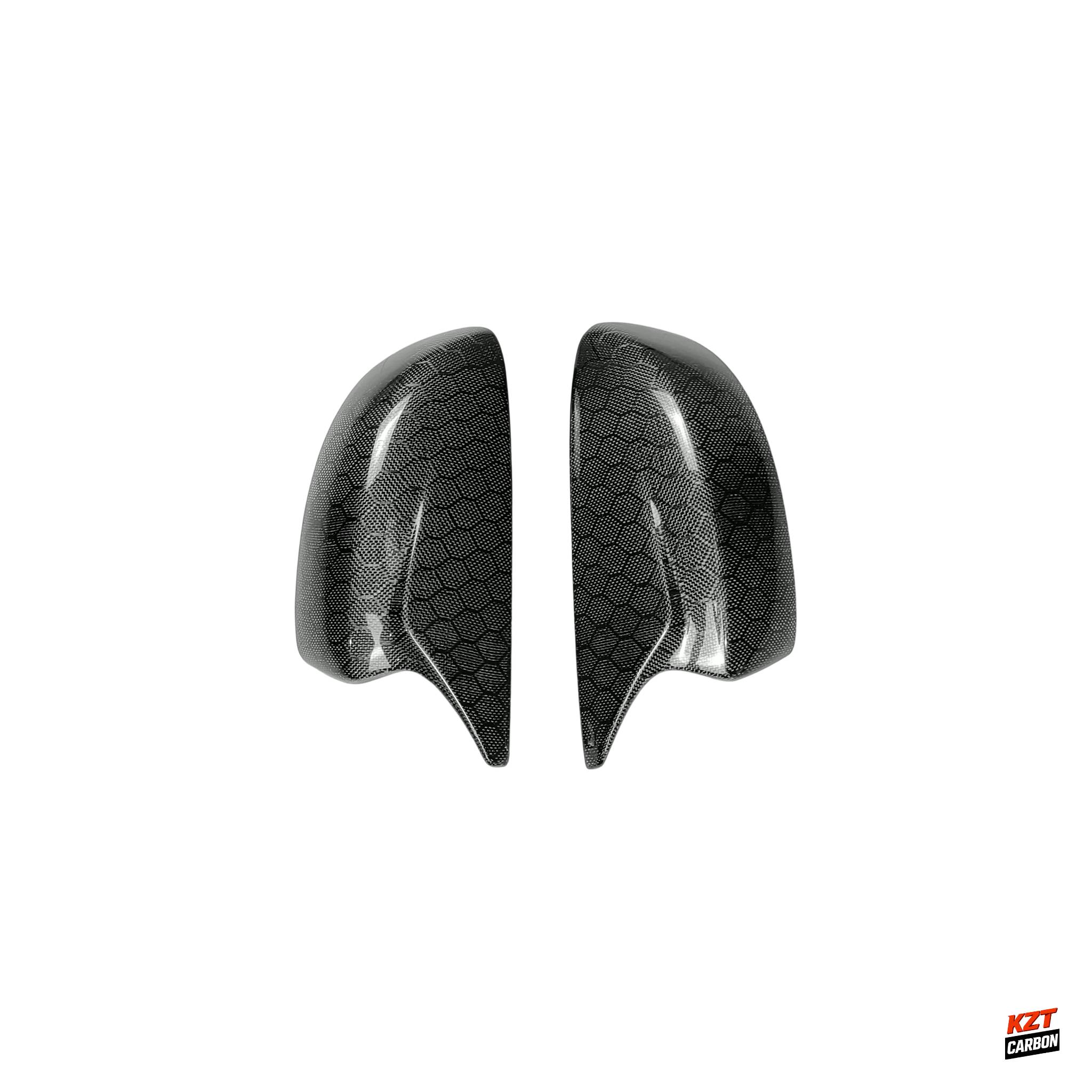 For Infiniti G37 Q40 2 Door Only 08-13 KZ Honeycomb Carbon Side Mirror Cover