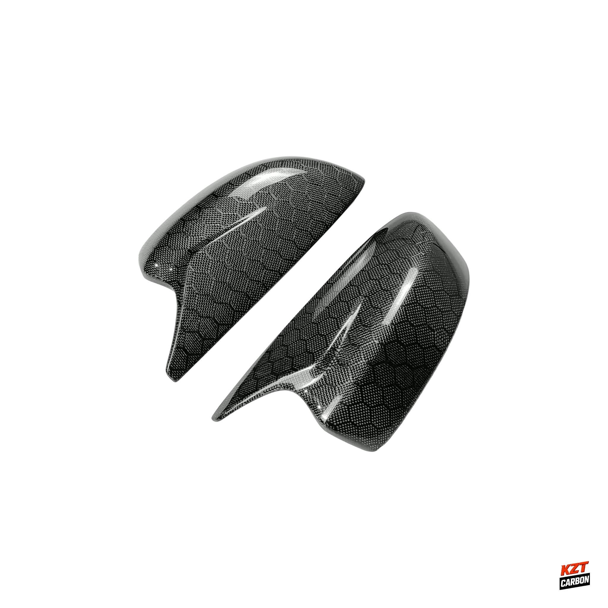 For Infiniti G37 Q40 2 Door Only 08-13 KZ Honeycomb Carbon Side Mirror Cover
